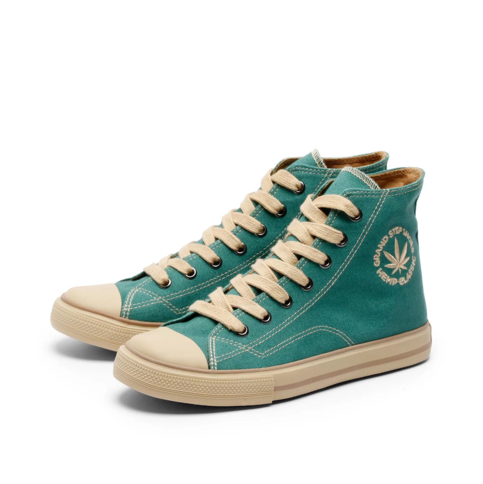 Herren Grand Step Billy Seagreen Hemp Sneaker