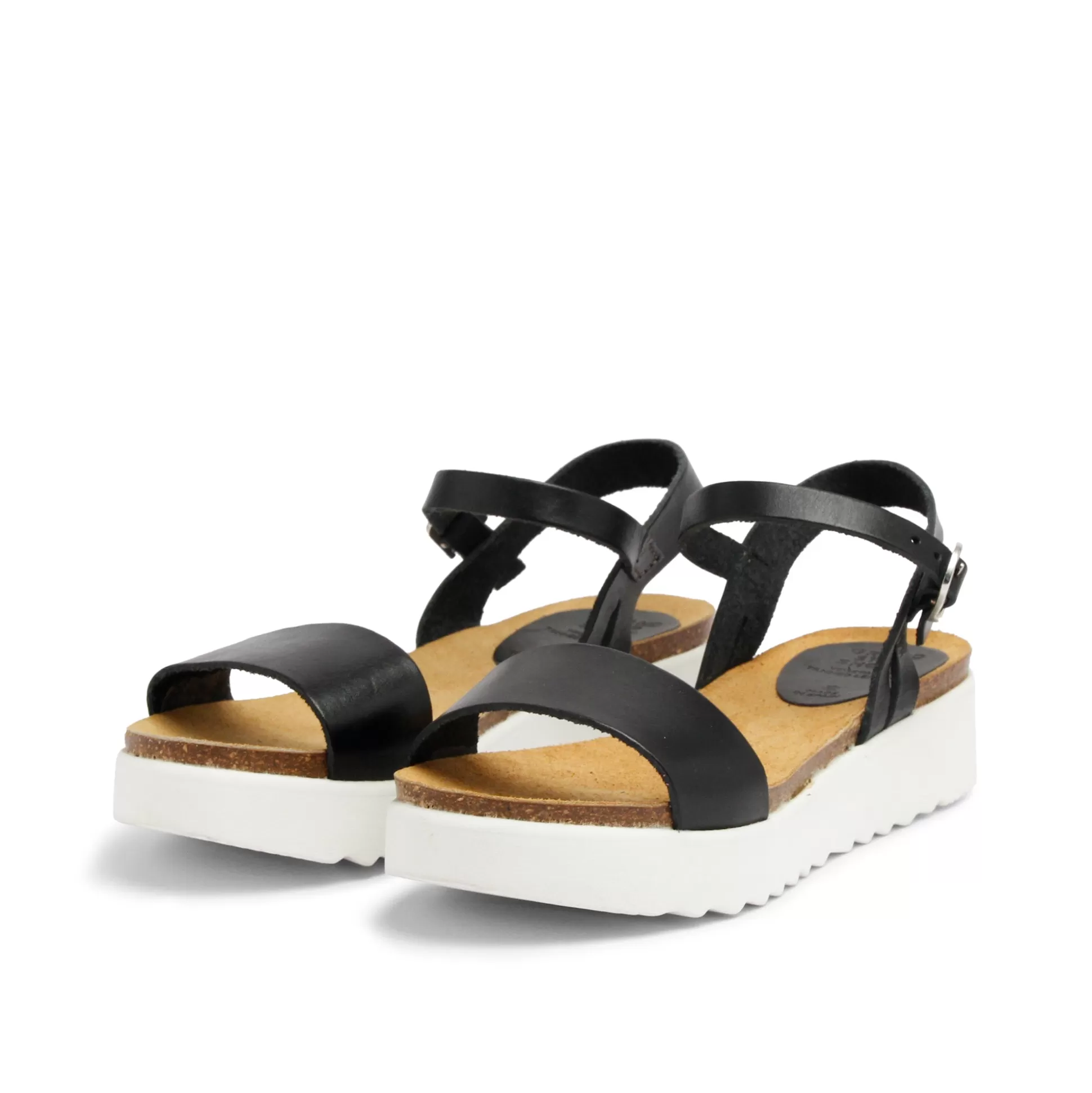 Damen Grand Step Eden Leather Sandal Black