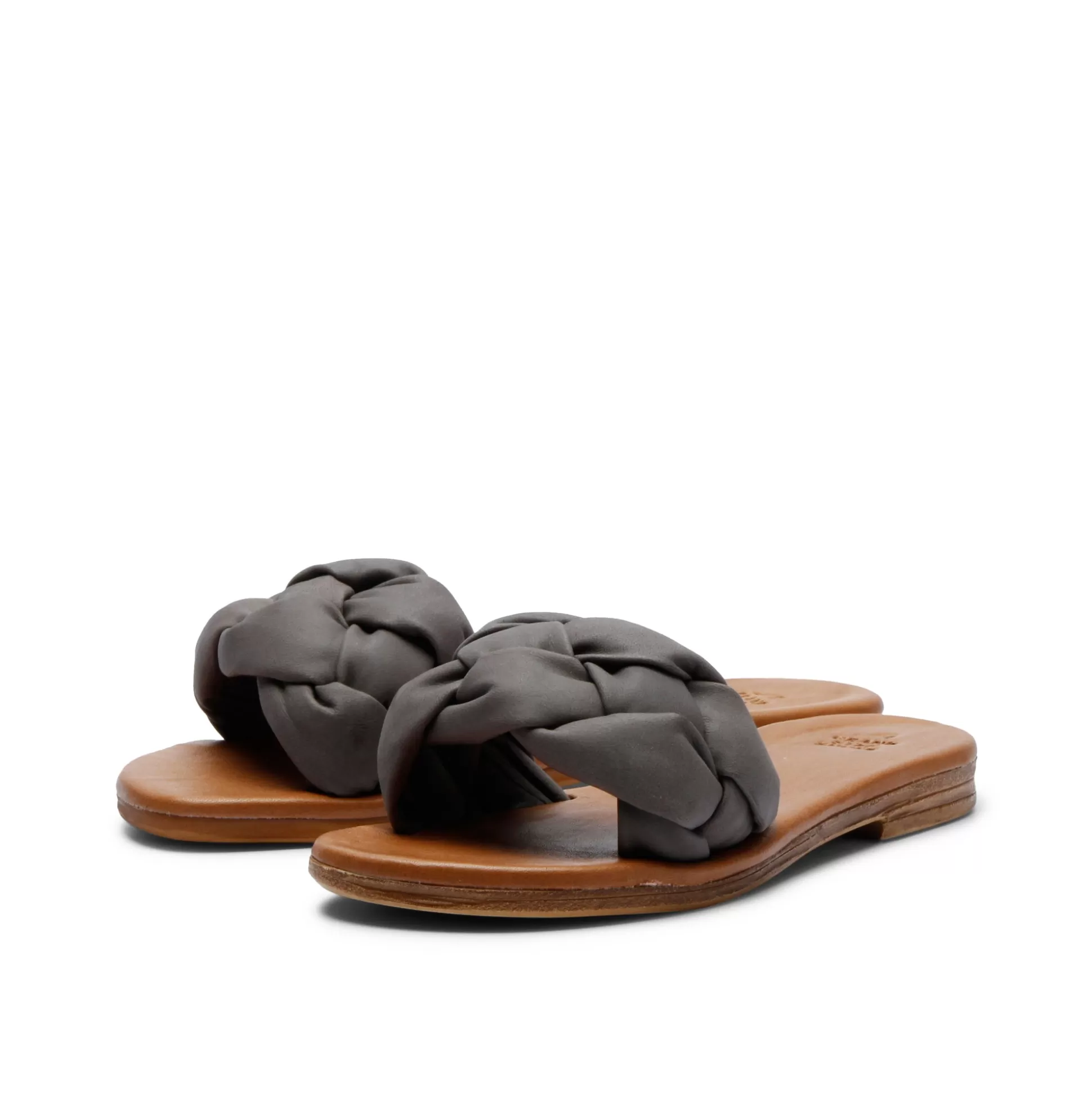 Damen Grand Step Estoril Leather Sandal Anthrazit