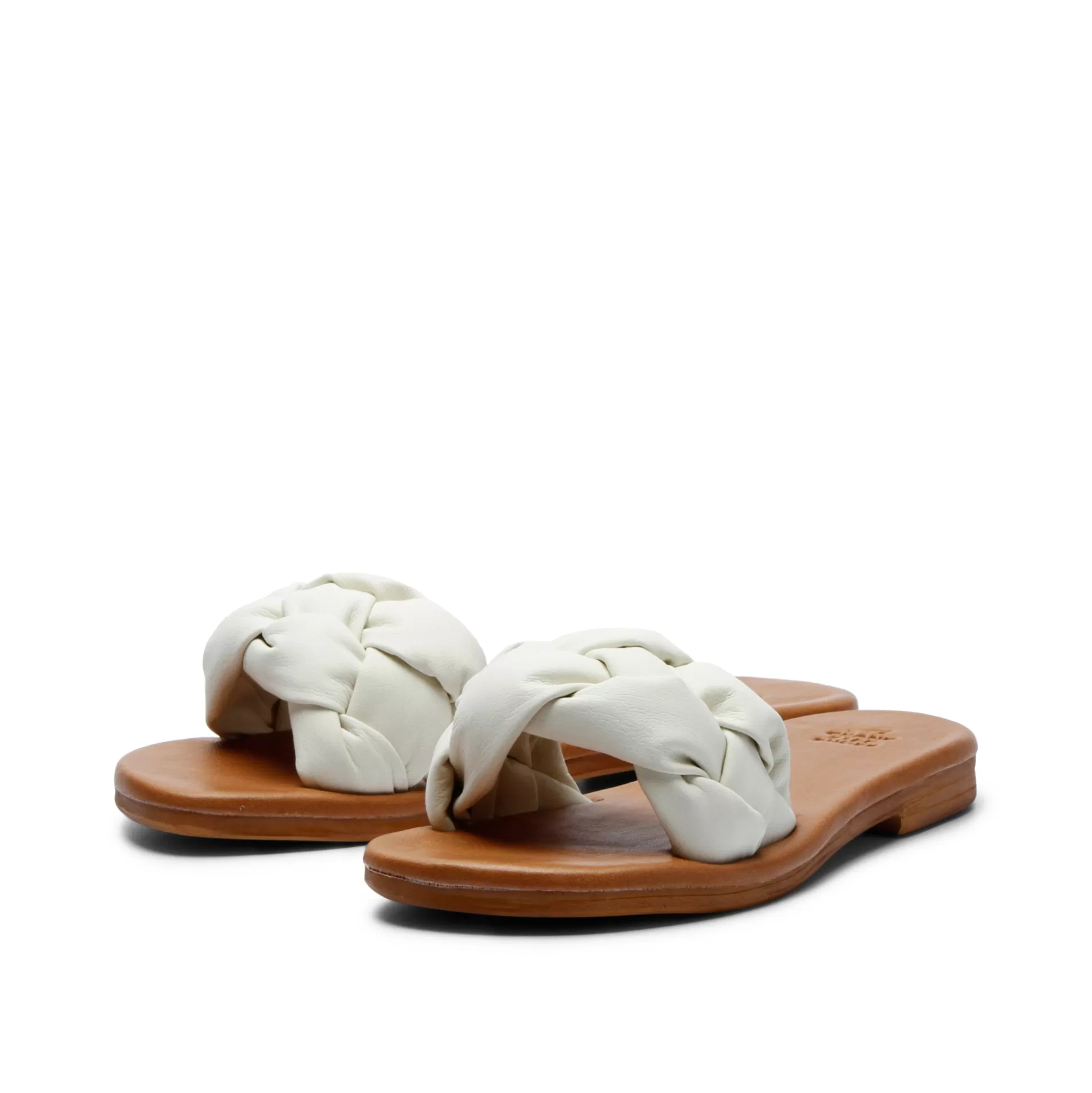 Damen Grand Step Estoril Leather Sandal Offwhite