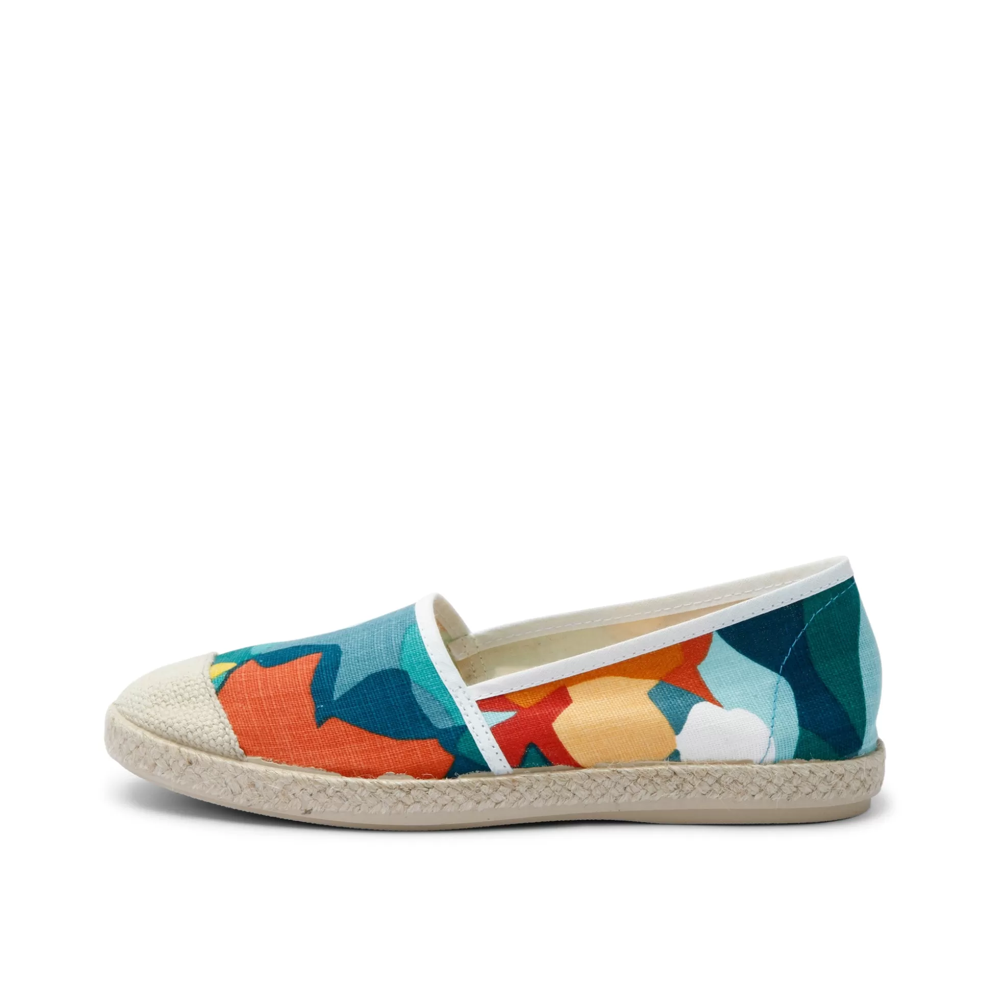 Damen Grand Step Evita Cotton Printed Espadrille Gigi