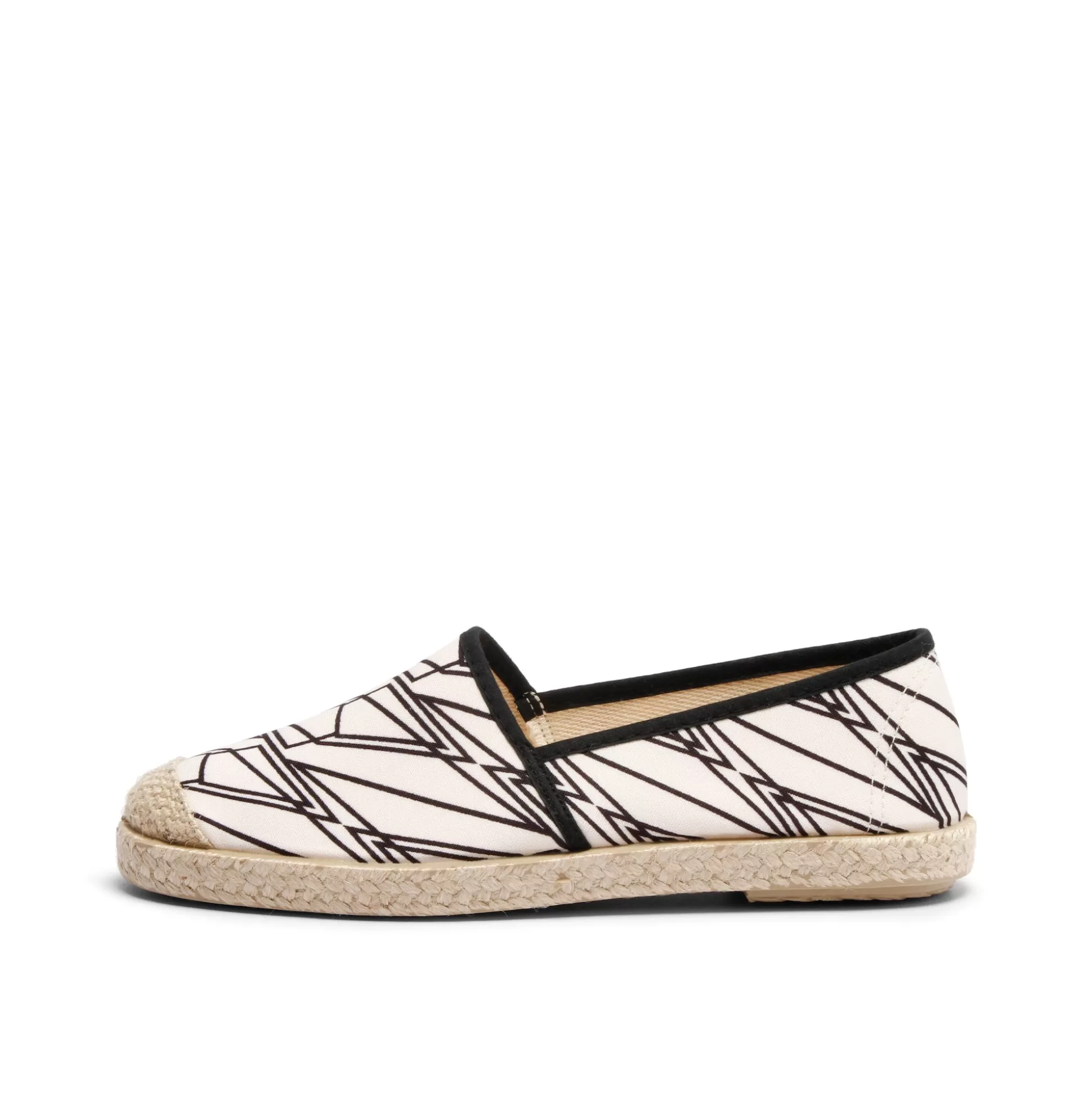 Damen Grand Step Evita Cotton Printed Espadrille X Colorblind Patterns