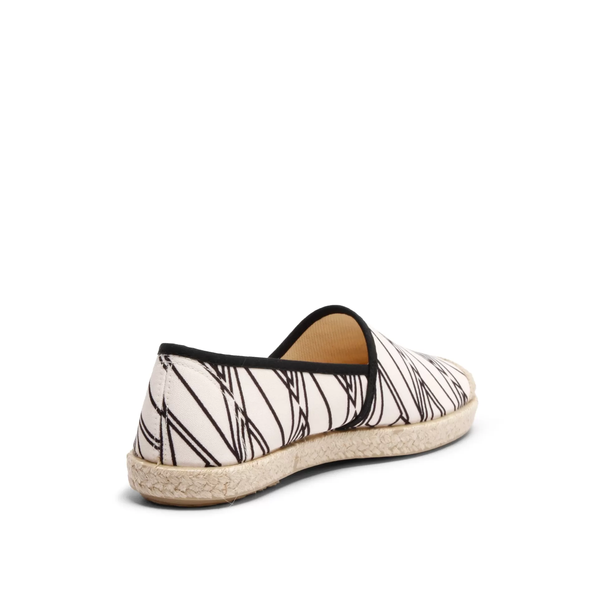 Damen Grand Step Evita Cotton Printed Espadrille X Colorblind Patterns