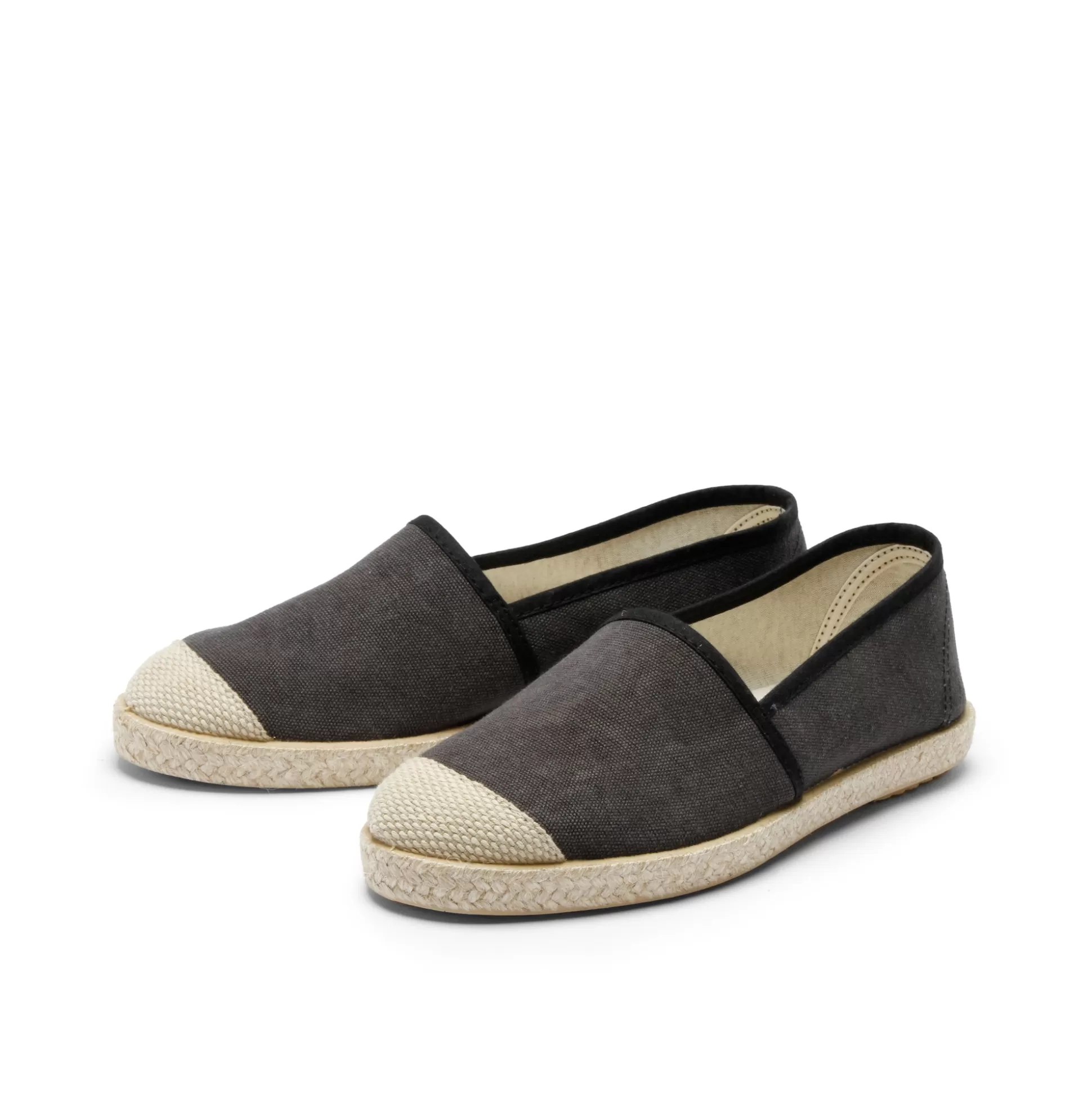 Damen Grand Step Evita Espadrille Anthrazit Washed