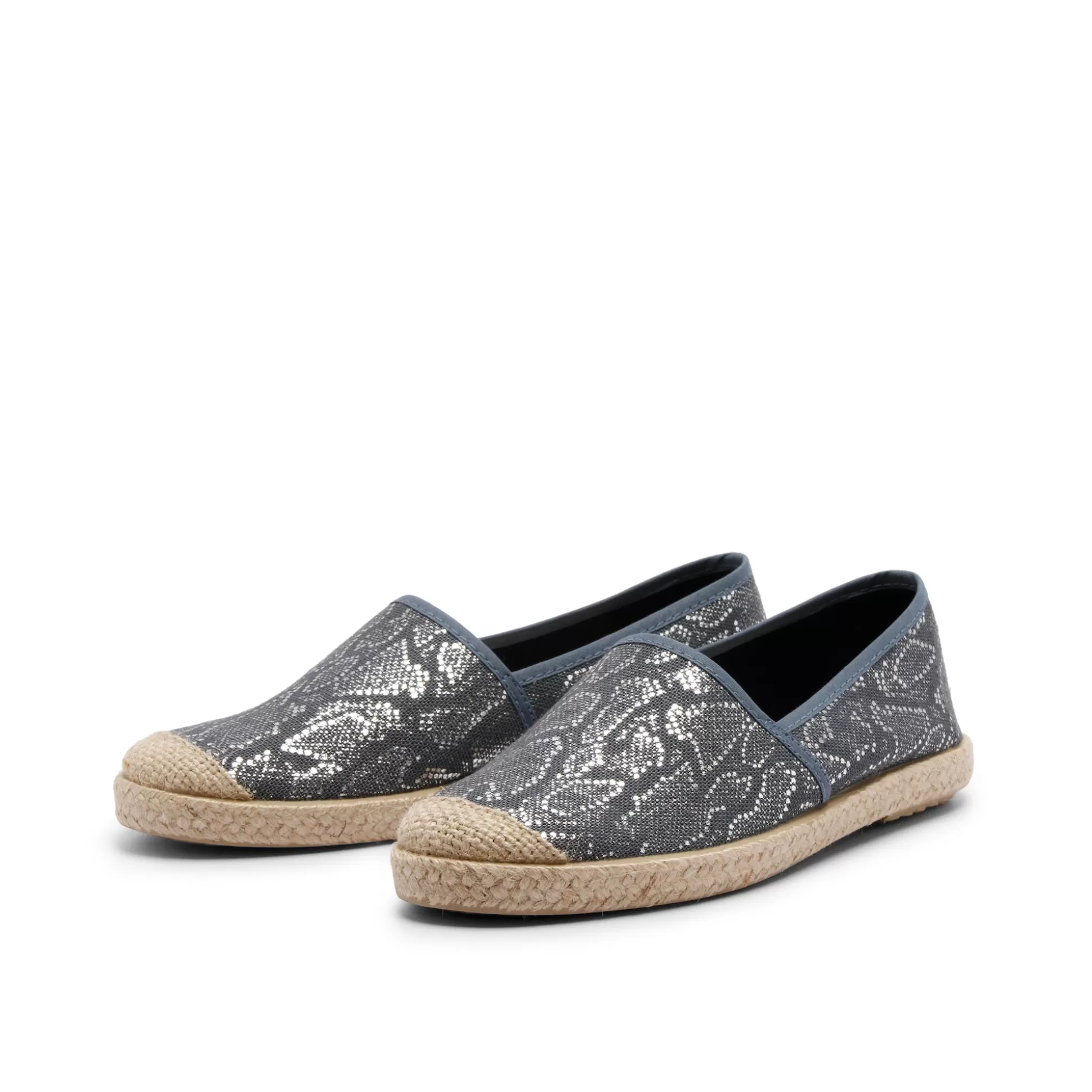 Damen Grand Step Evita Espadrille Snake Navy