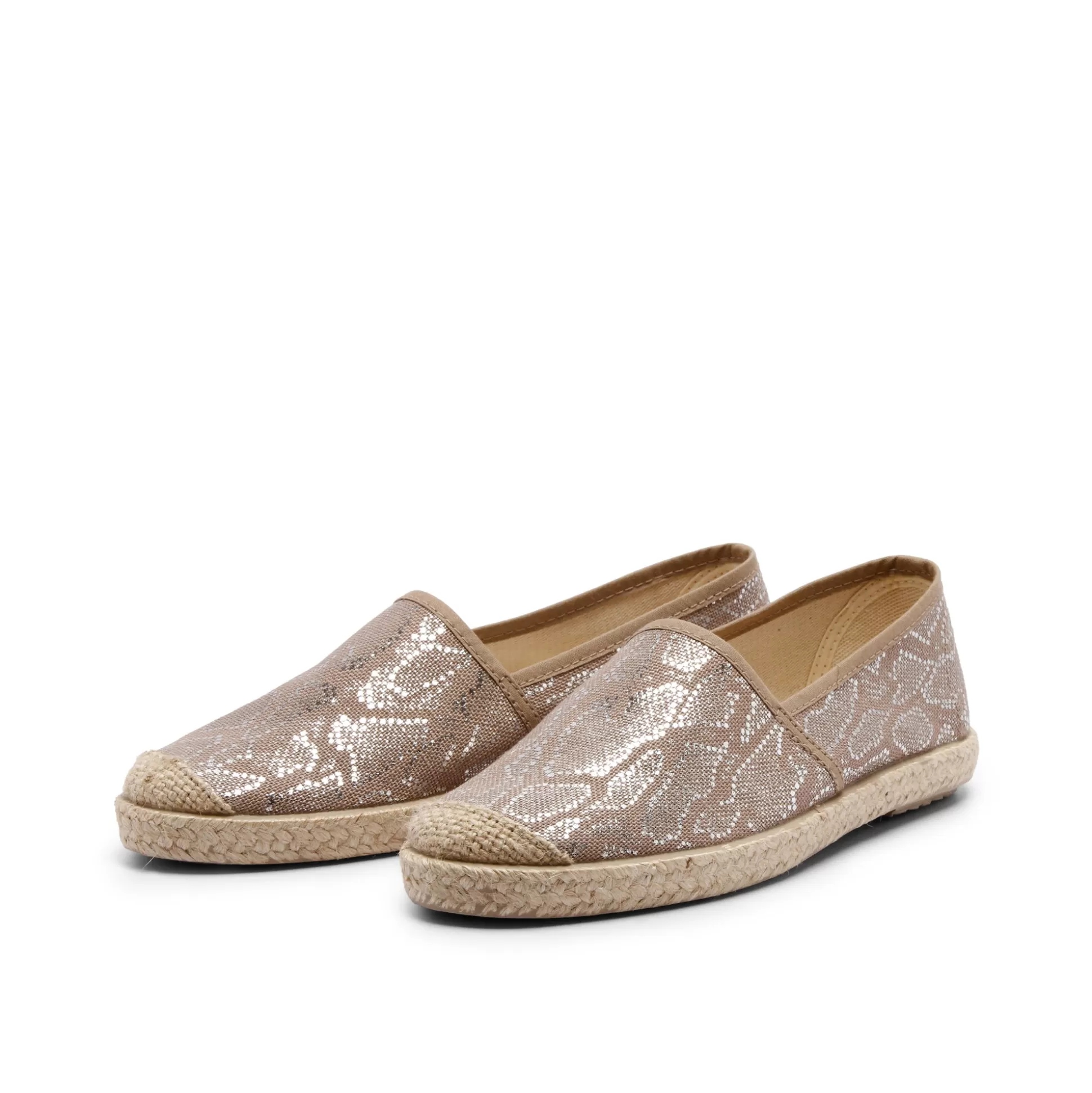 Damen Grand Step Evita Espadrille Snake Rose