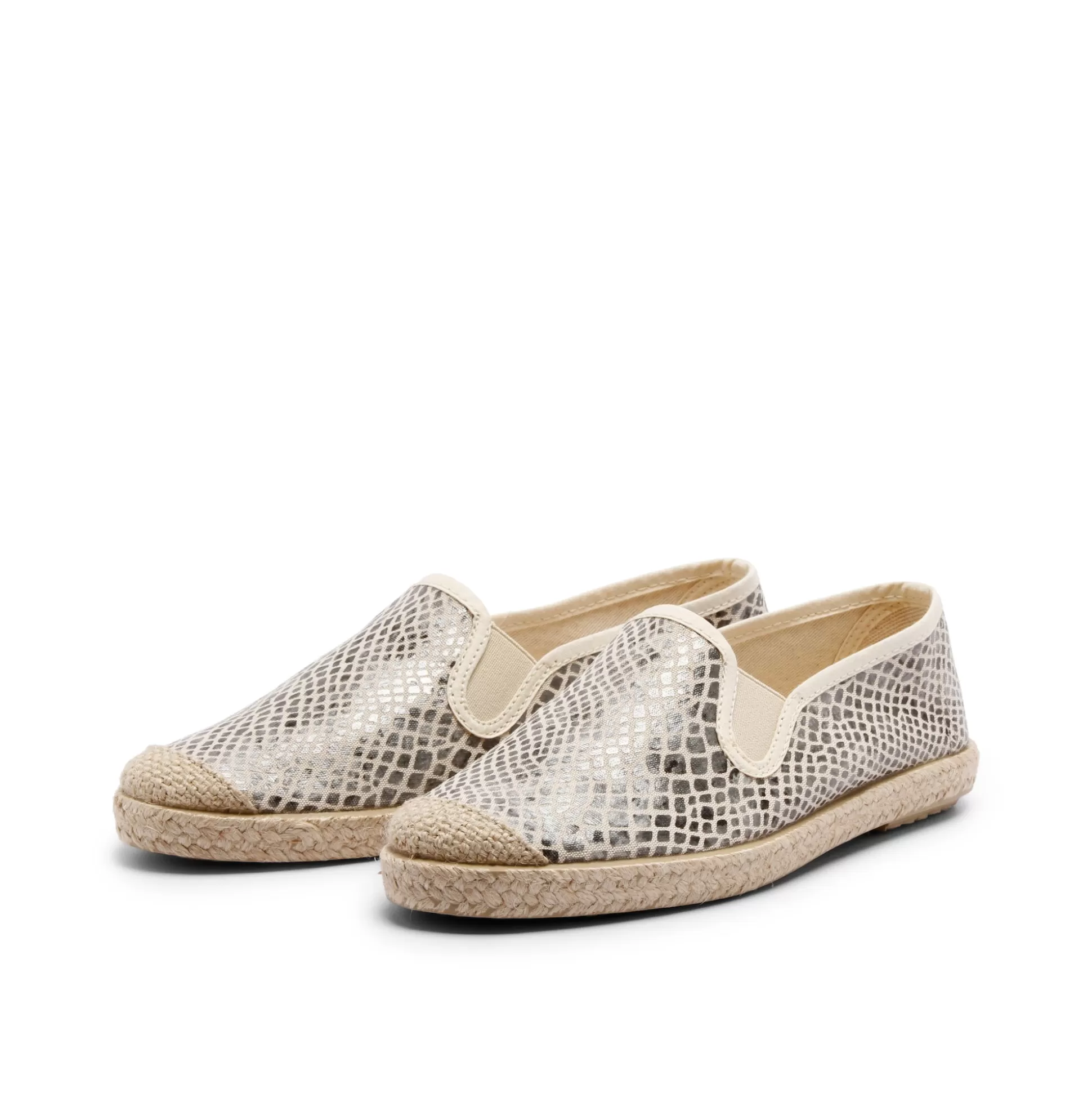 Damen Grand Step Evita Espadrille Stretch Snake