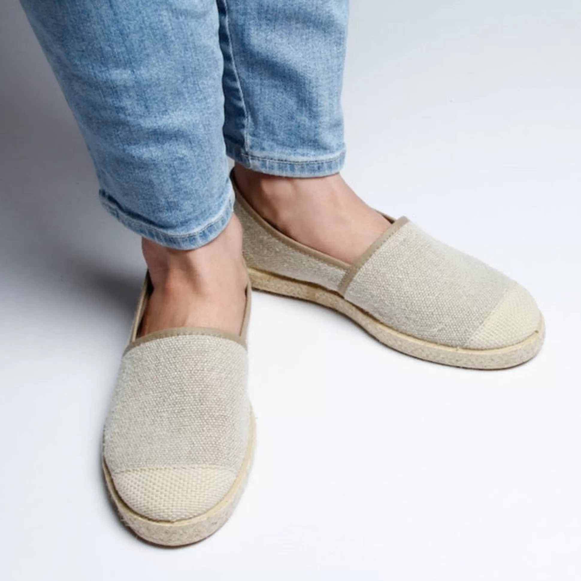 Damen Grand Step Evita Hemp Espadrille Nature