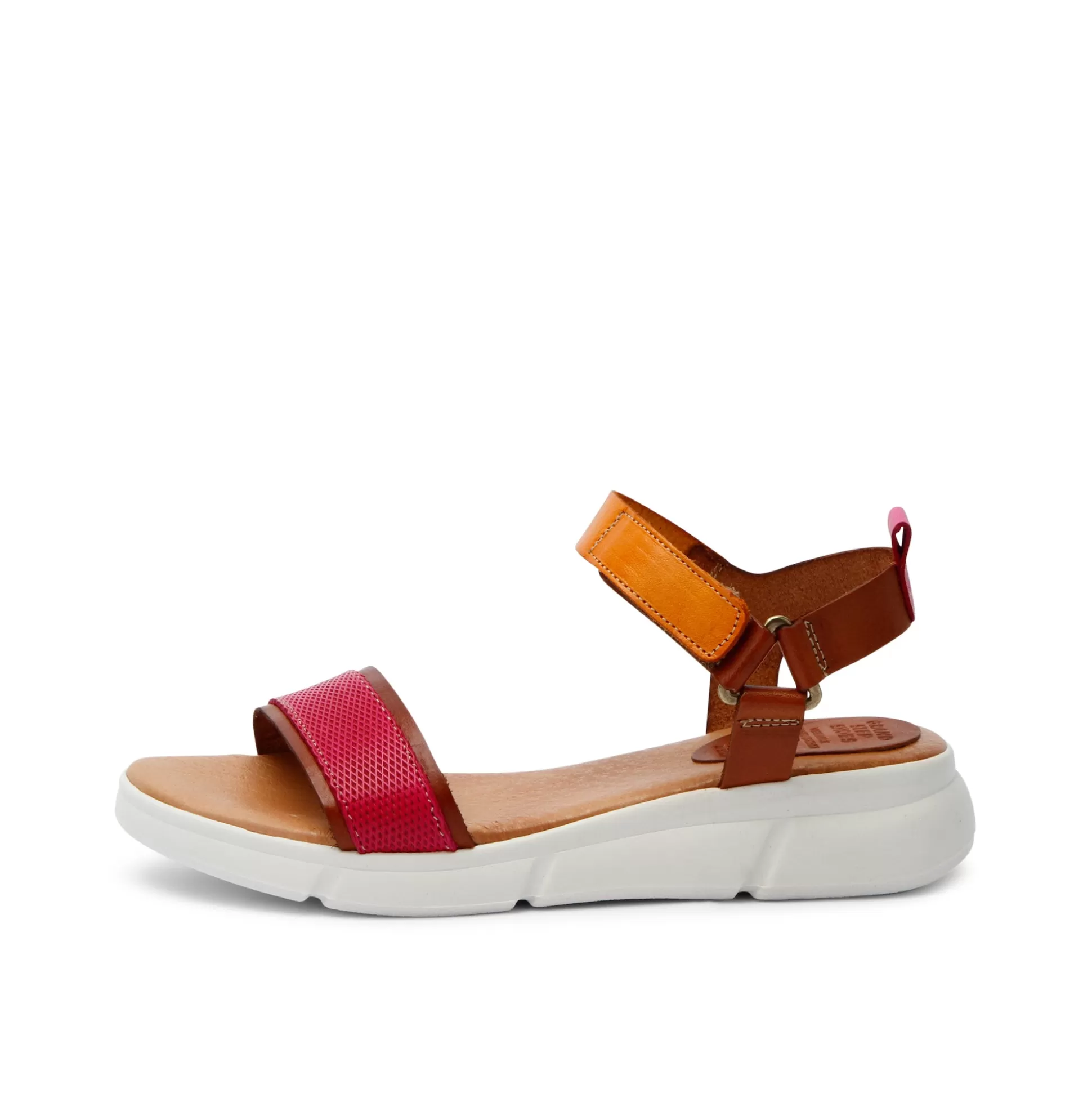 Damen Grand Step Feli Leather Sandal Fuchsia Multi