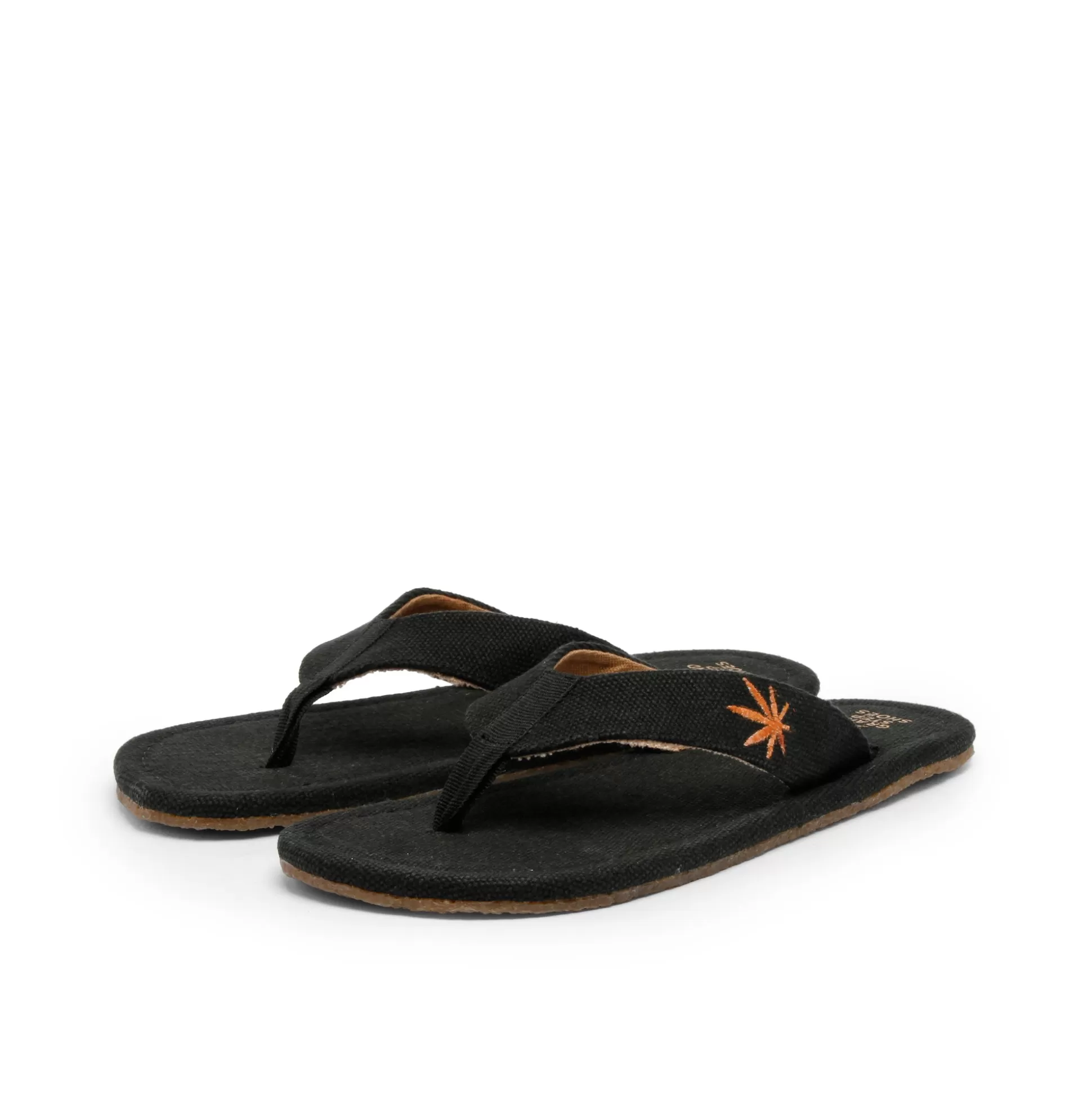 Herren Grand Step Harper Hemp Sandal Black