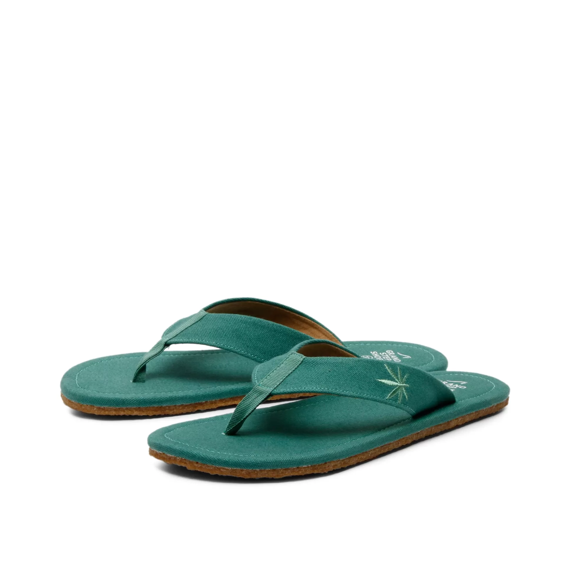 Herren Grand Step Harper Hemp Sandal Seagreen