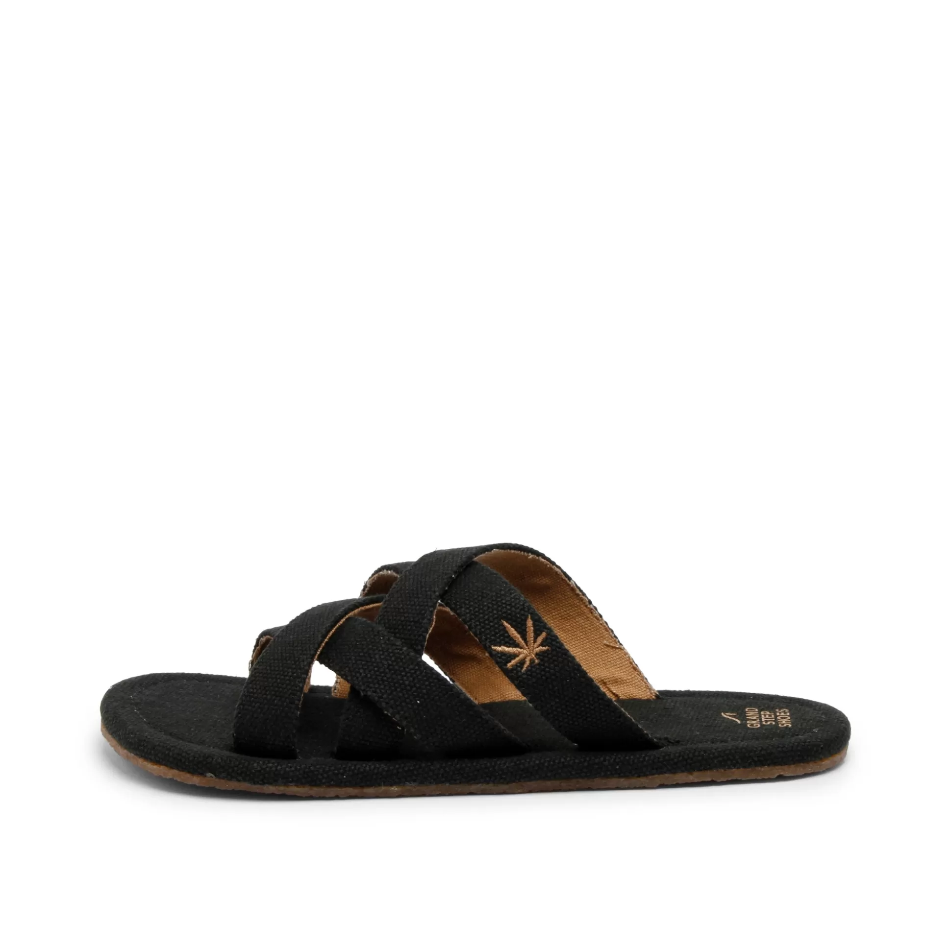 Herren Grand Step Jamie Hemp Sandal Black