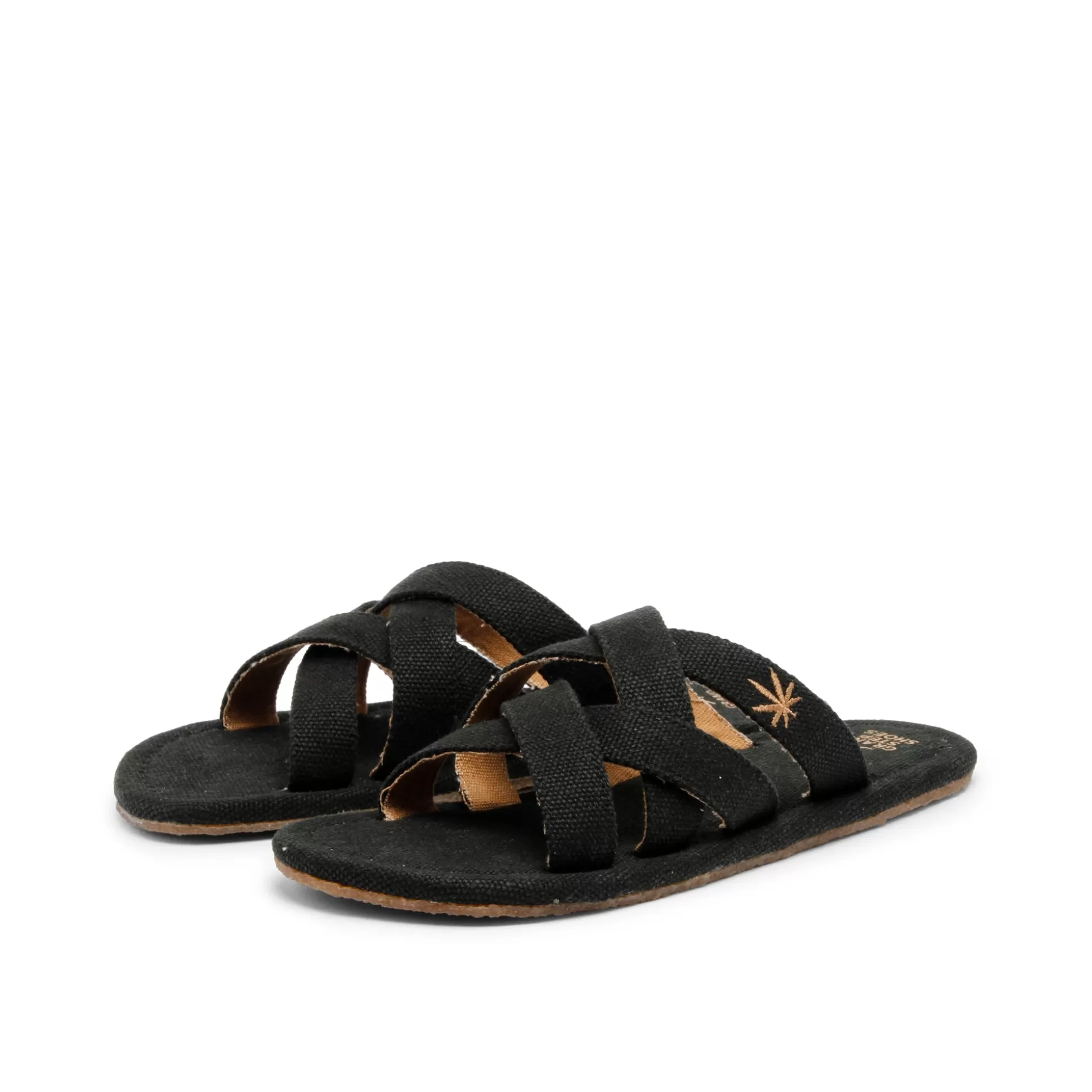 Herren Grand Step Jamie Hemp Sandal Black