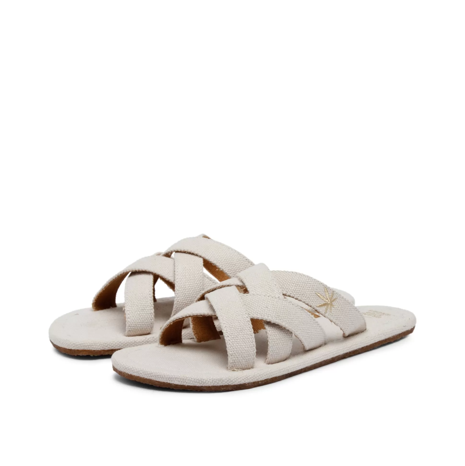 Herren Grand Step Jamie Hemp Sandal Offwhite