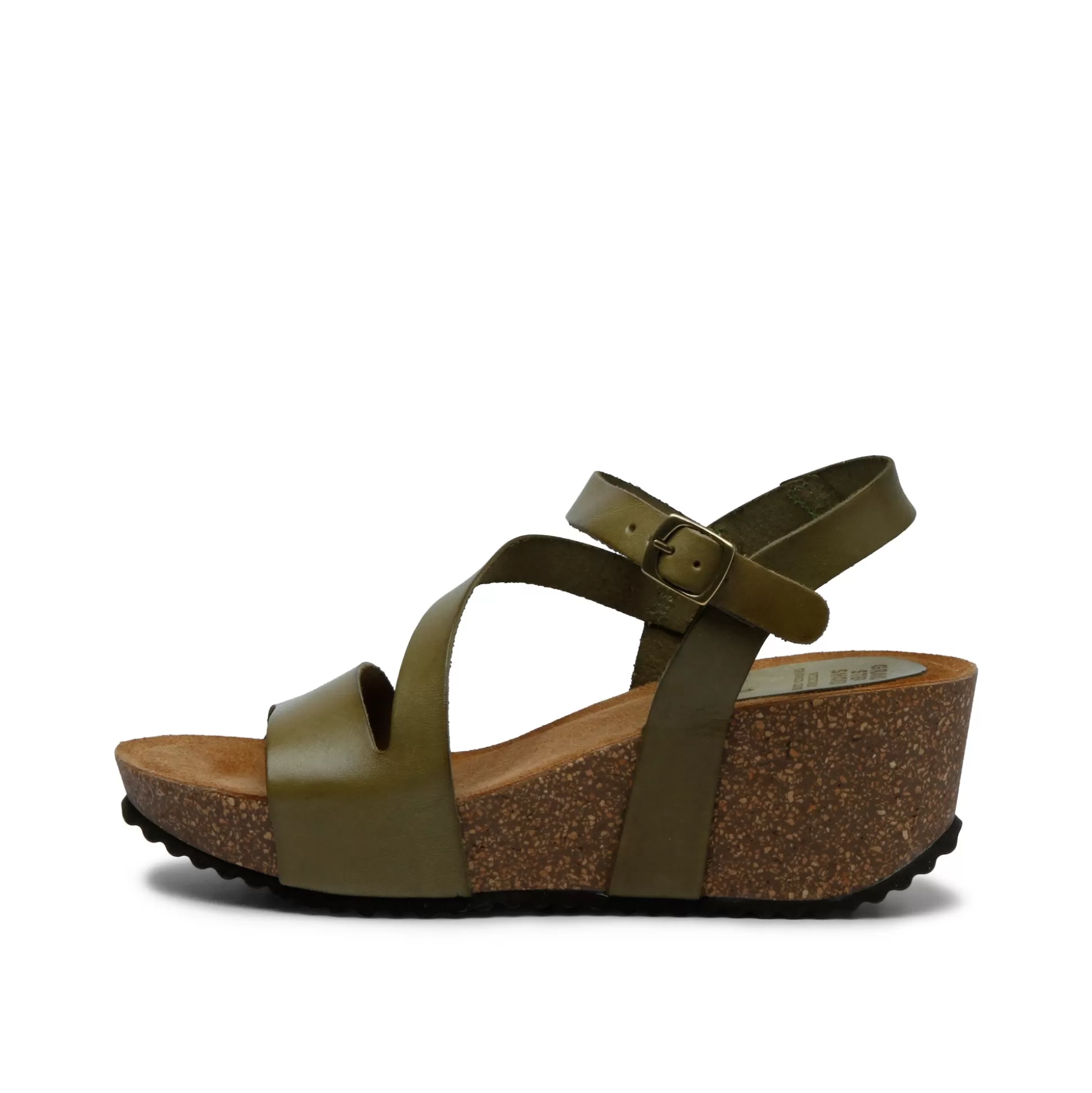 Damen Grand Step Jill Leather Sandal Olive