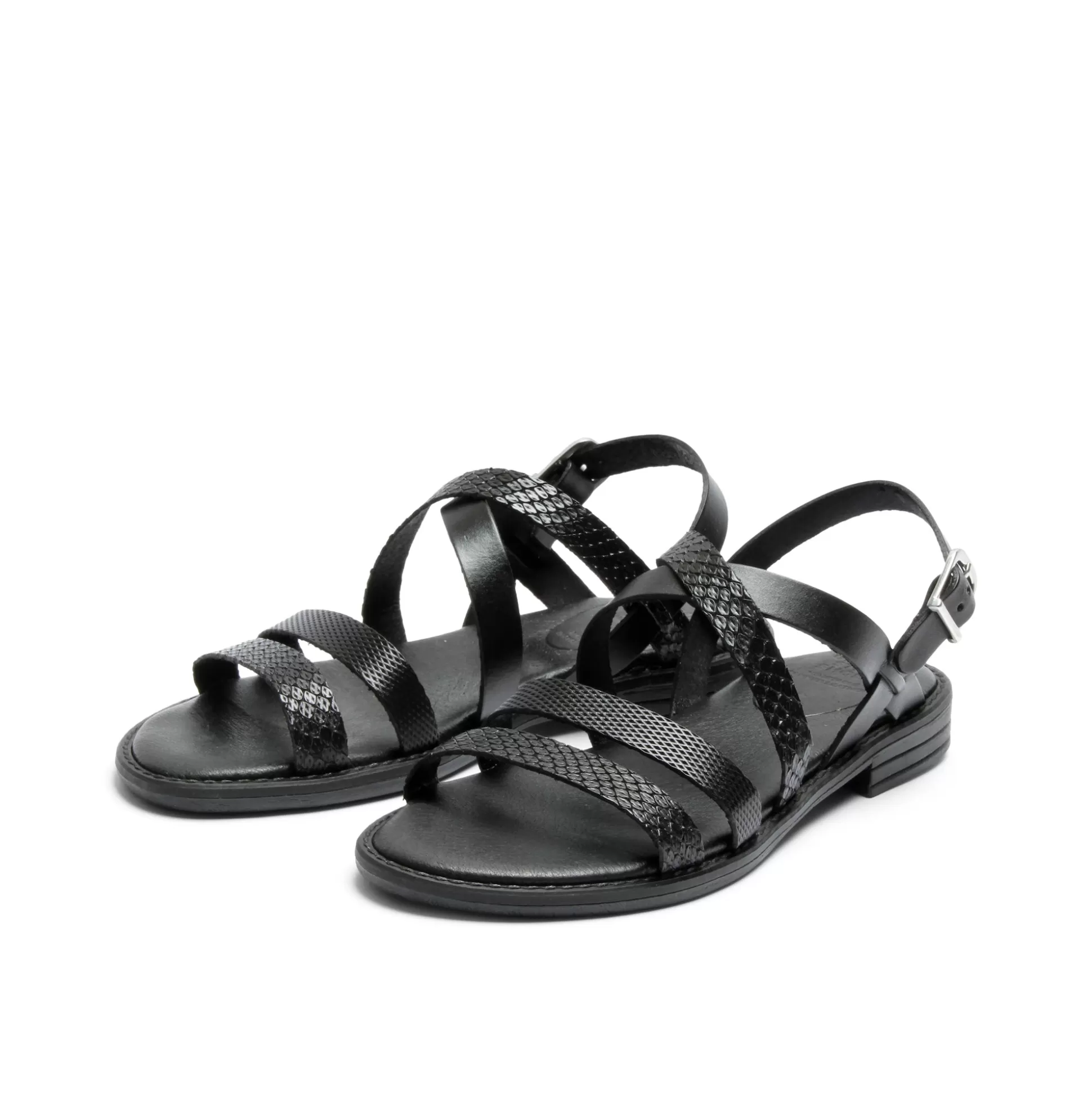 Damen Grand Step Kiki Leather Sandal Black