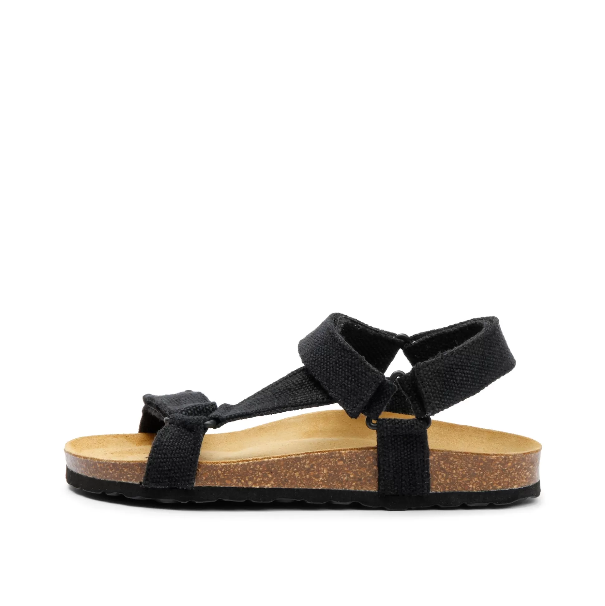 Herren Grand Step Leo Hemp Sandal Black