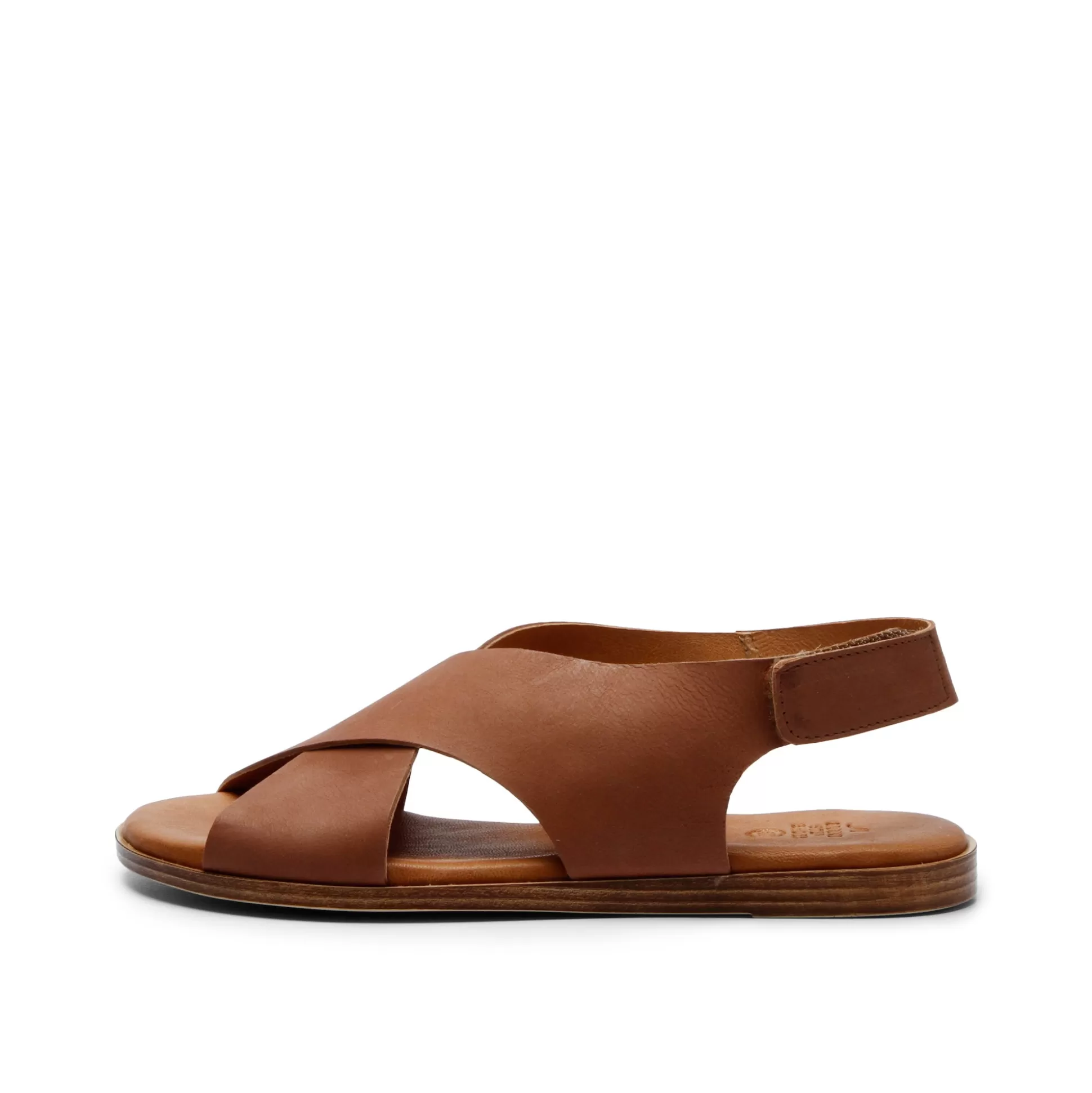 Damen Grand Step Menorca Leather Sandal Whisky