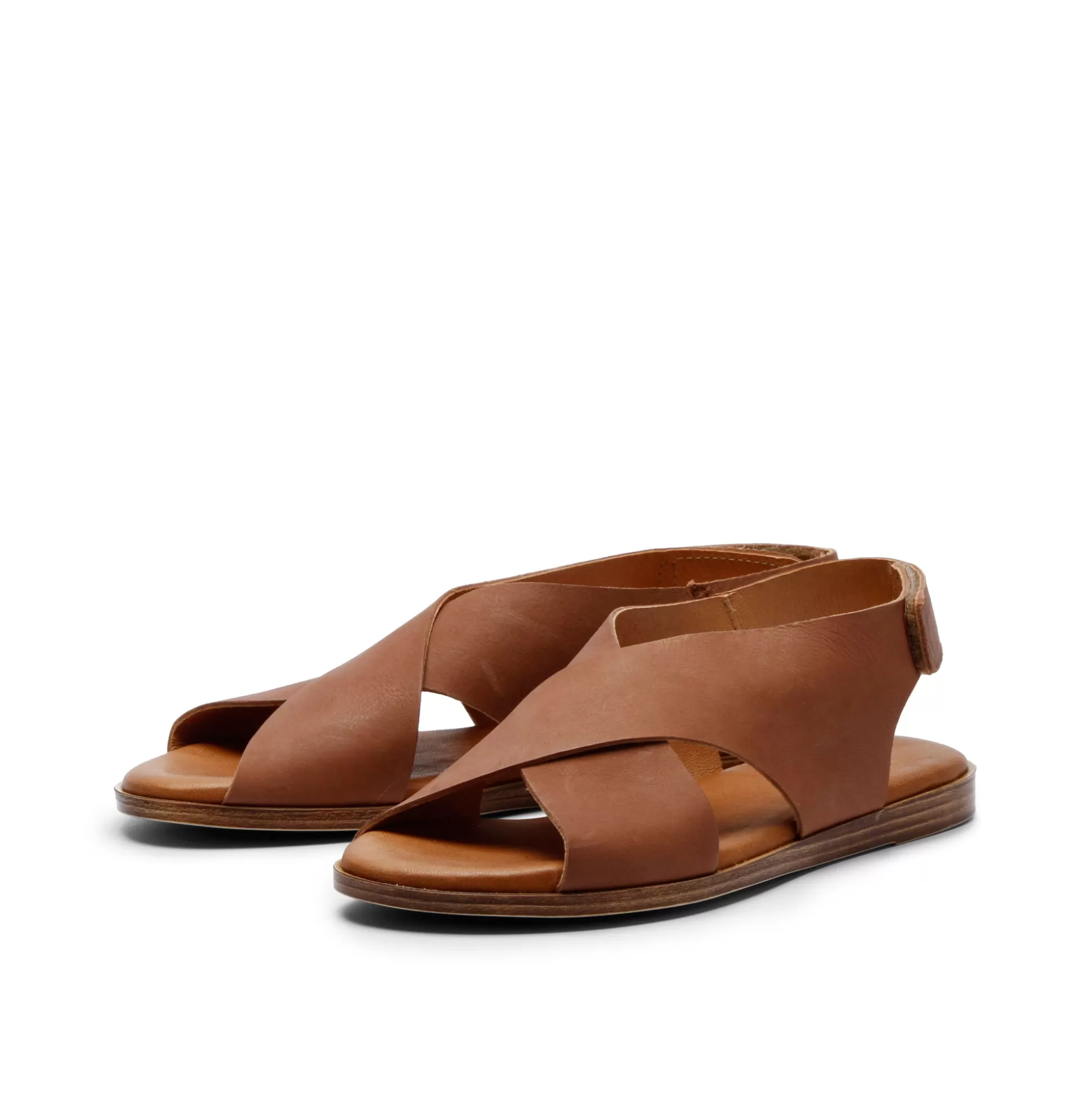 Damen Grand Step Menorca Leather Sandal Whisky