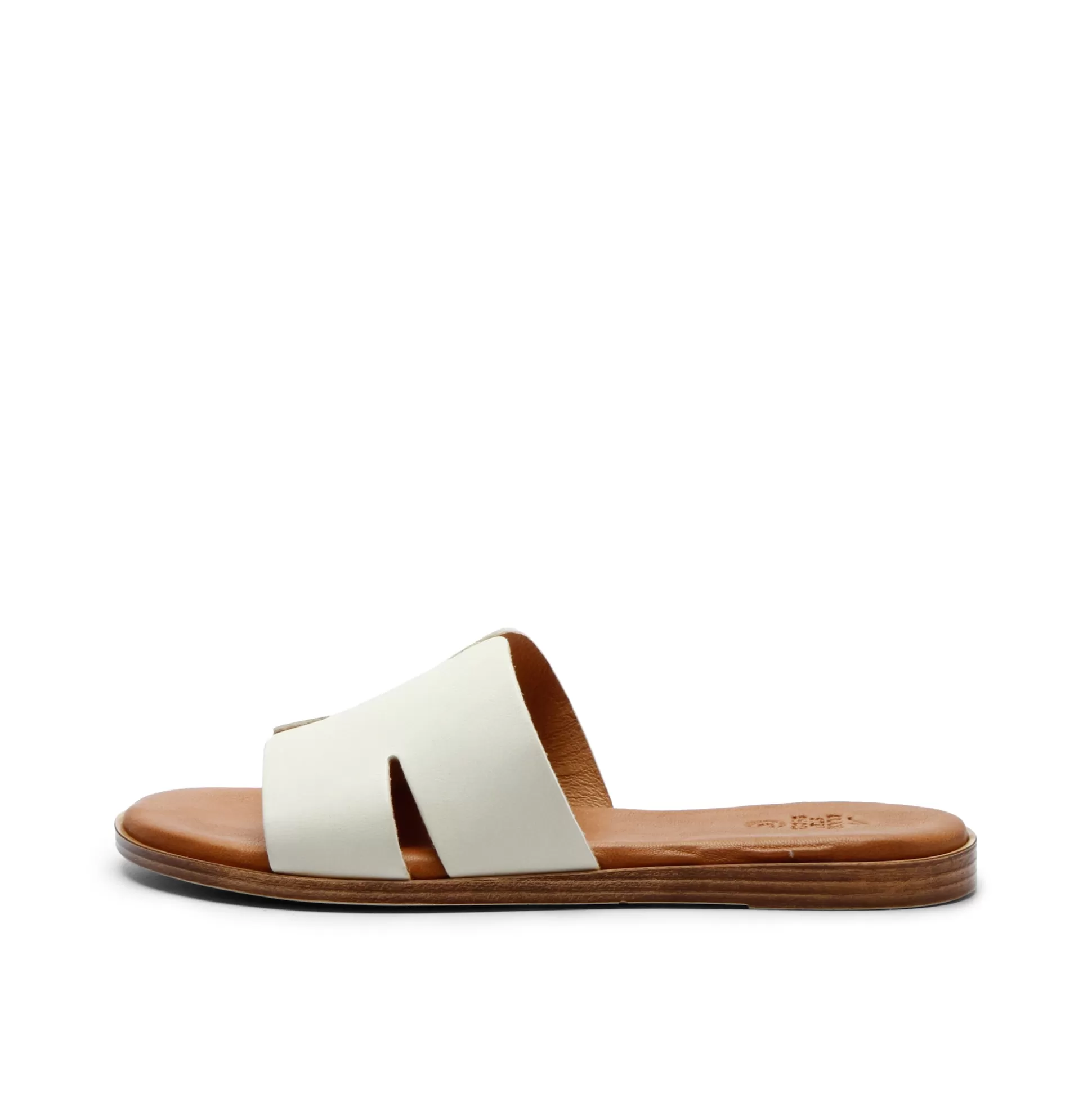 Damen Grand Step Pala Leather Sandal Off White