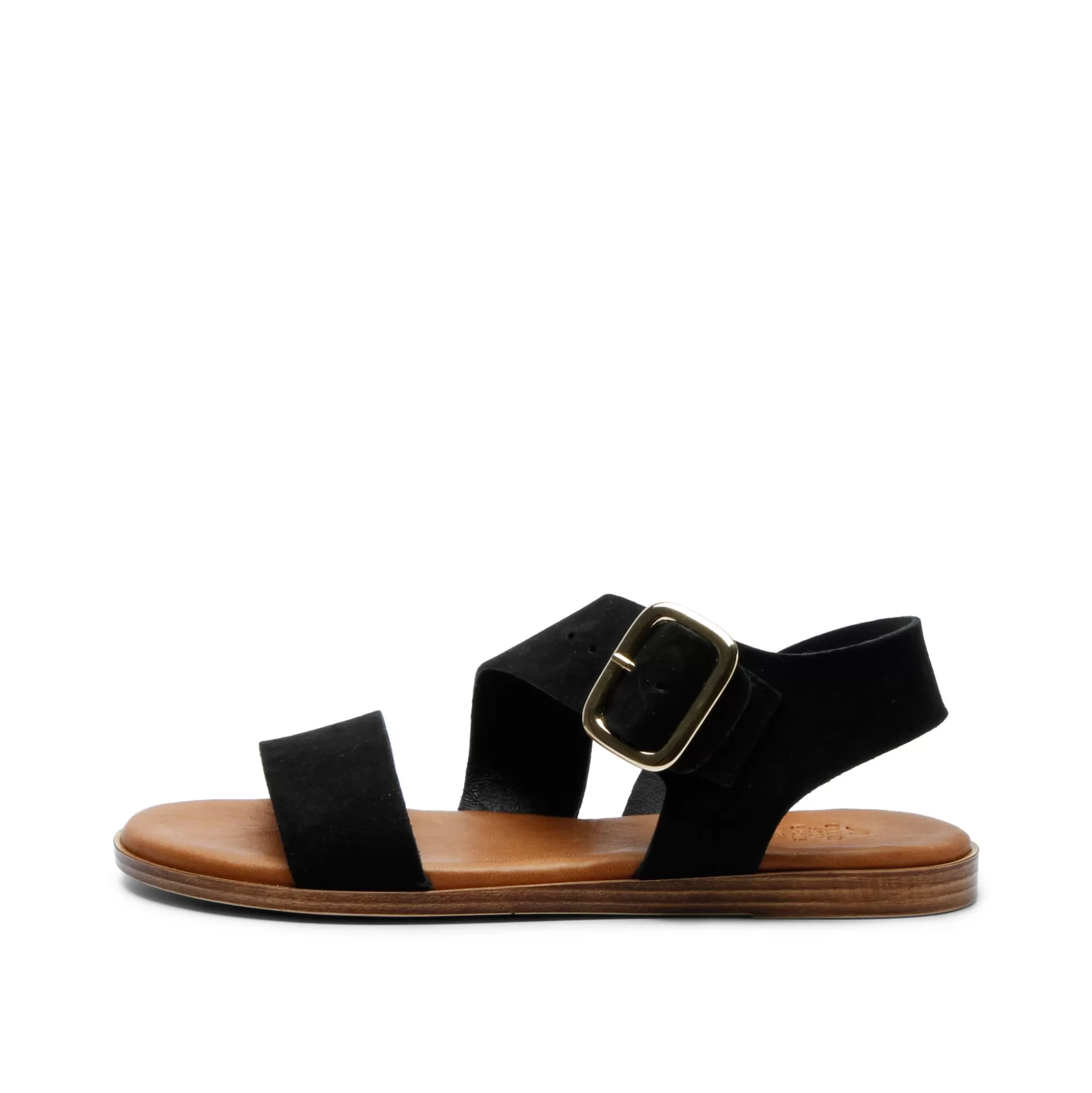 Damen Grand Step Reba Leather Sandal Black