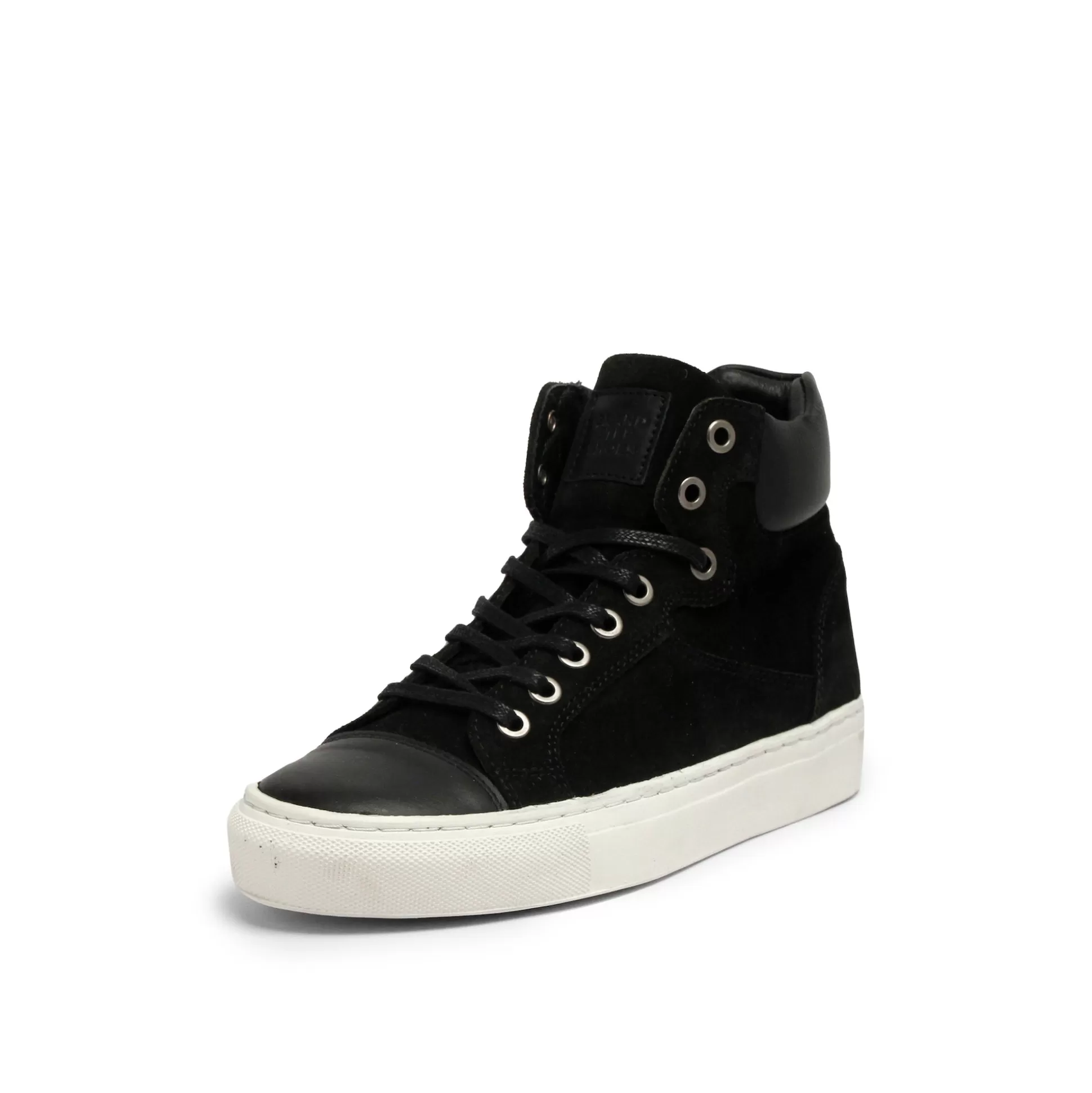 Damen Grand Step Sally Suede Black High Top Sneaker