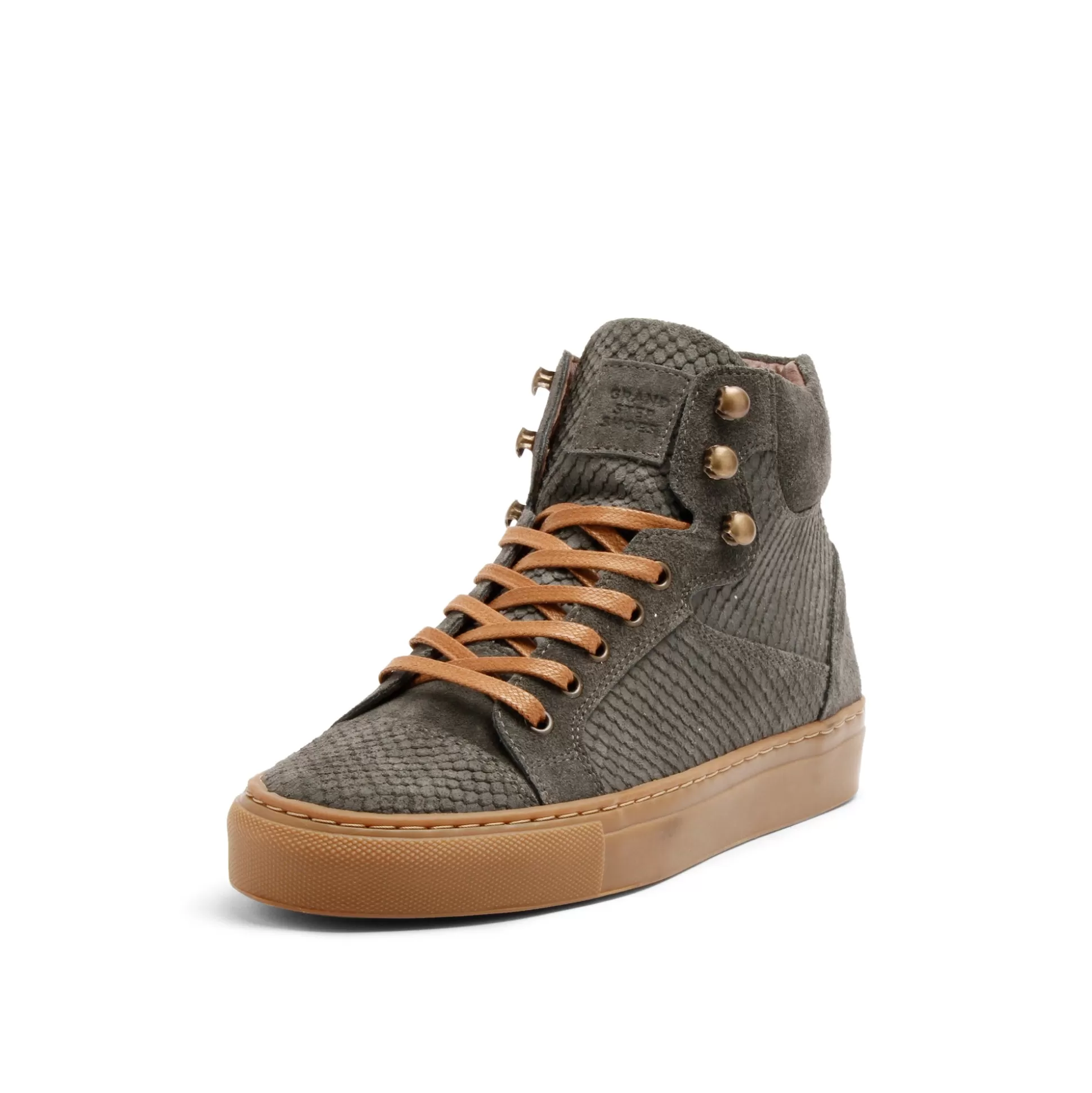 Damen Grand Step Sally Suede Grey High Top Sneaker