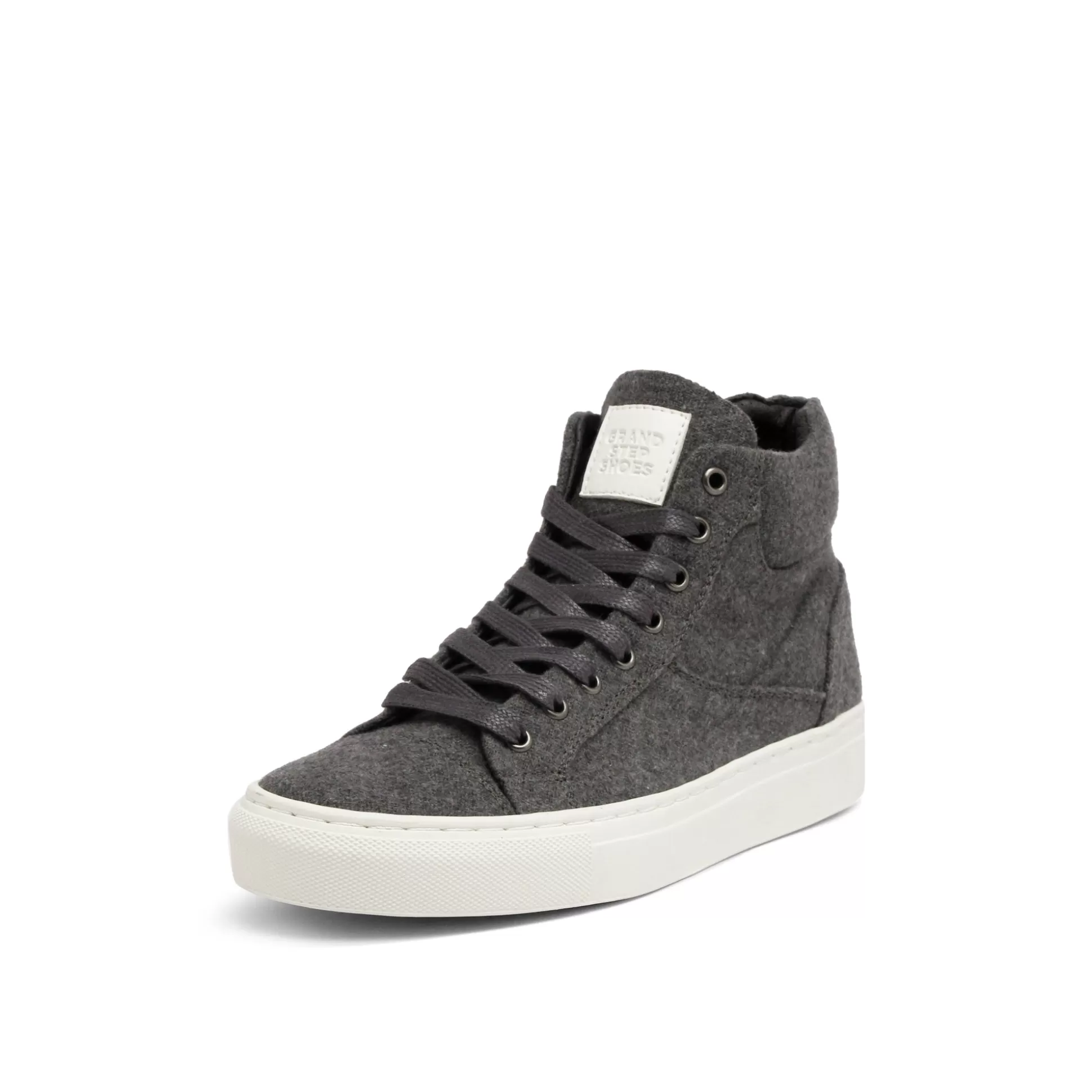 Damen Grand Step Sally Vegan Felt Grey High Top Sneaker