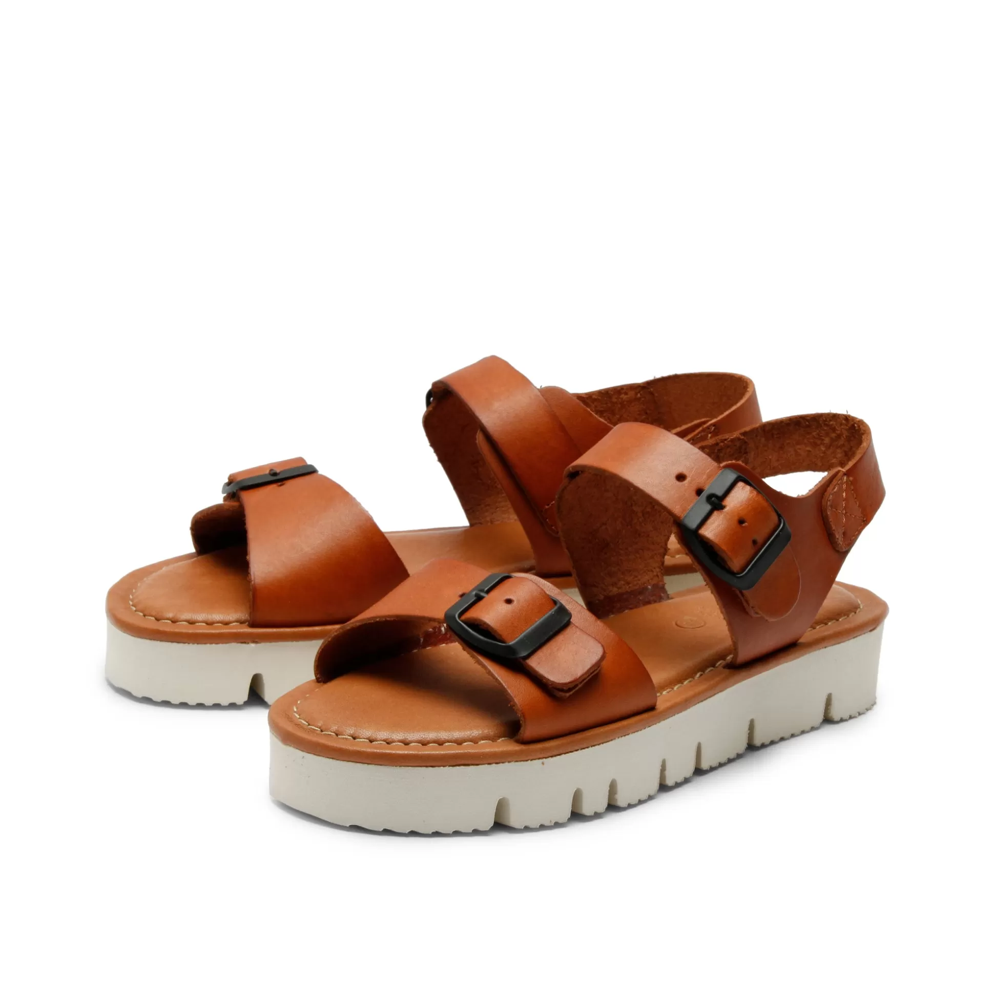 Damen Grand Step Sam Leather Sandal Whisky