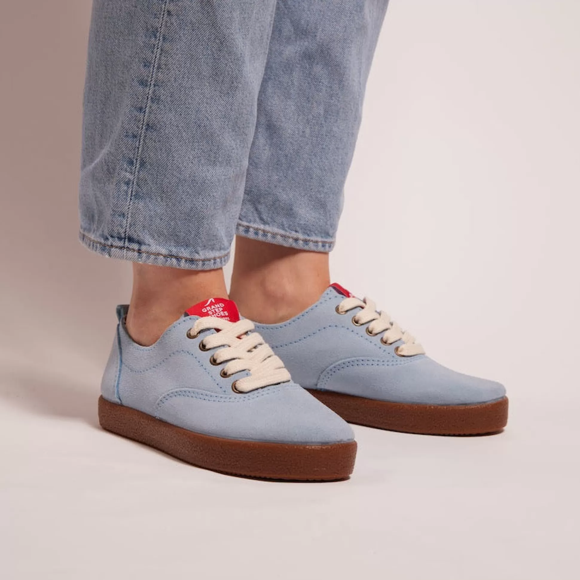 Damen Grand Step Sasha Lt Blue Suede Sneaker