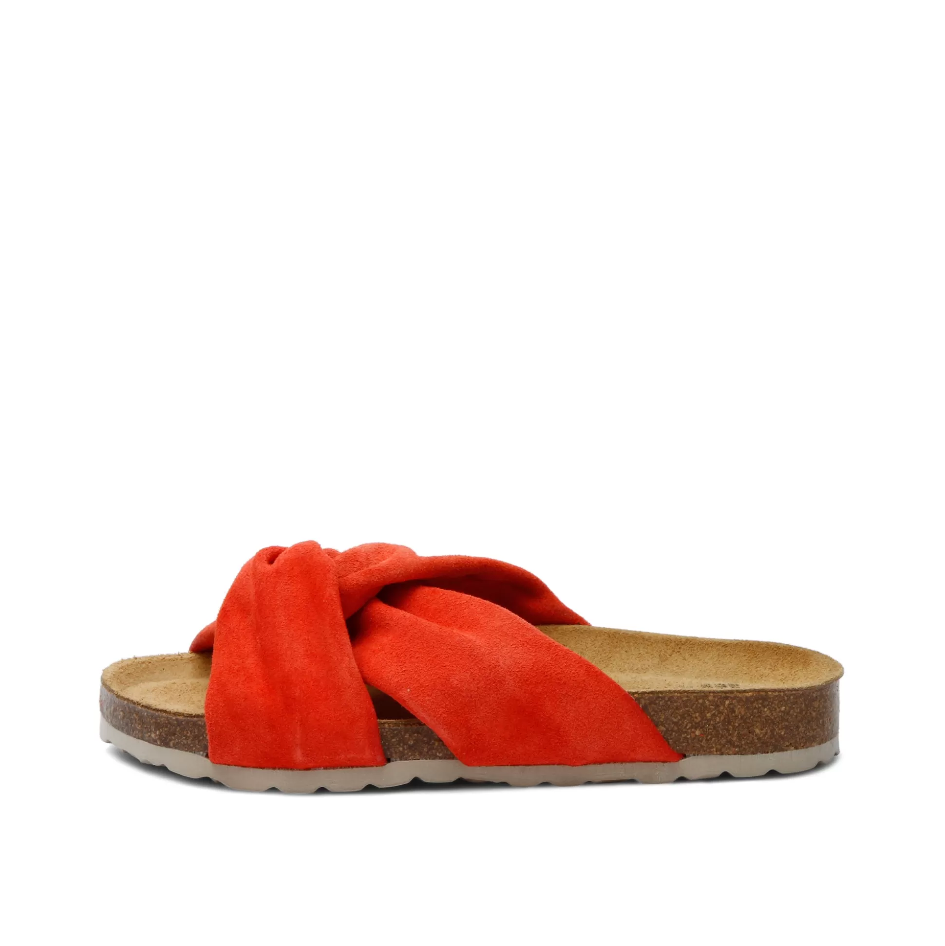 Damen Grand Step Senna Suede Leather Sandal Red