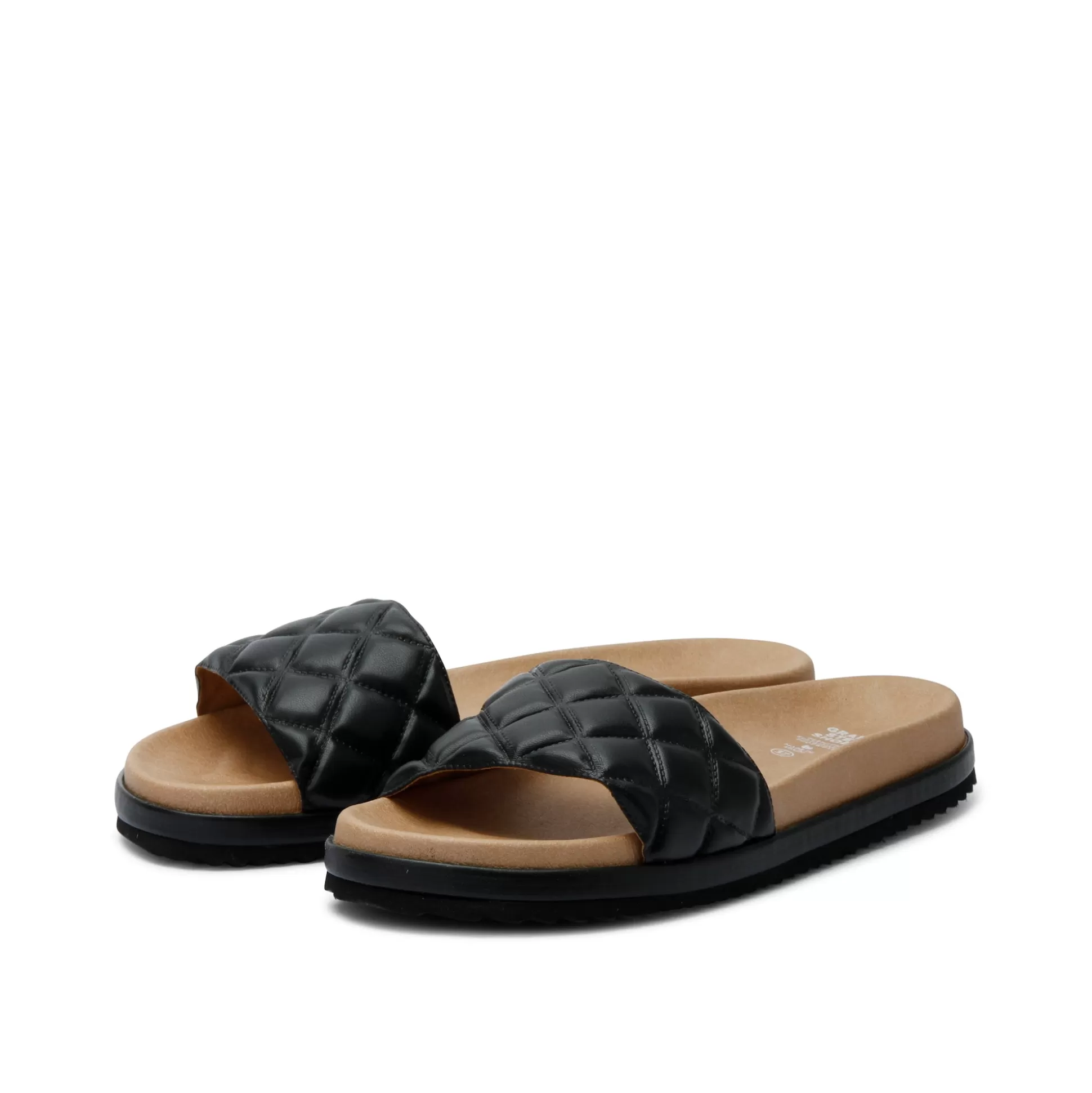 Damen Grand Step Silja Black Corn Slipon Sandal