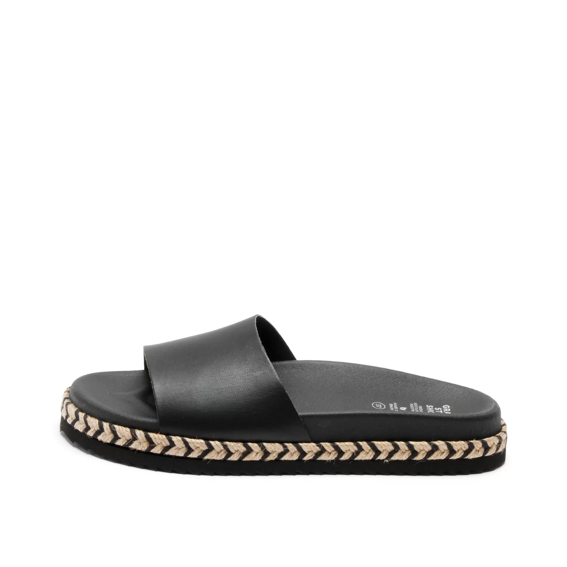 Damen Grand Step Sina Black Corn Slipon Sandal