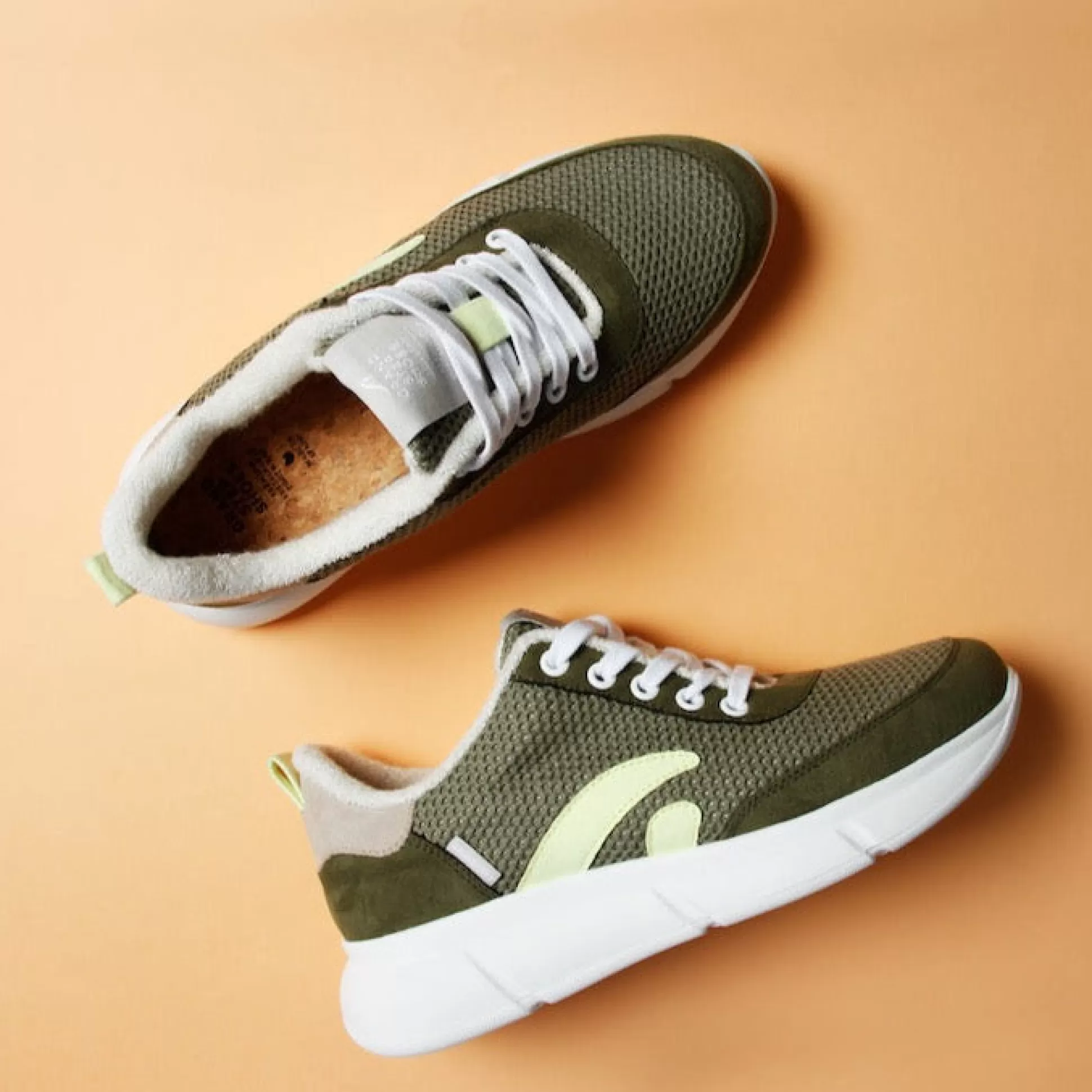 Damen Grand Step Speed Olive Neon Vegan Sneaker