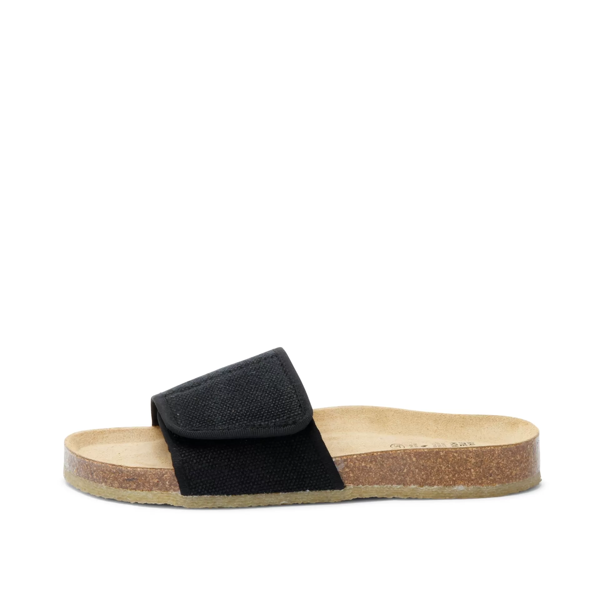 Herren Grand Step Sunny Hemp Black Slipon Sandal