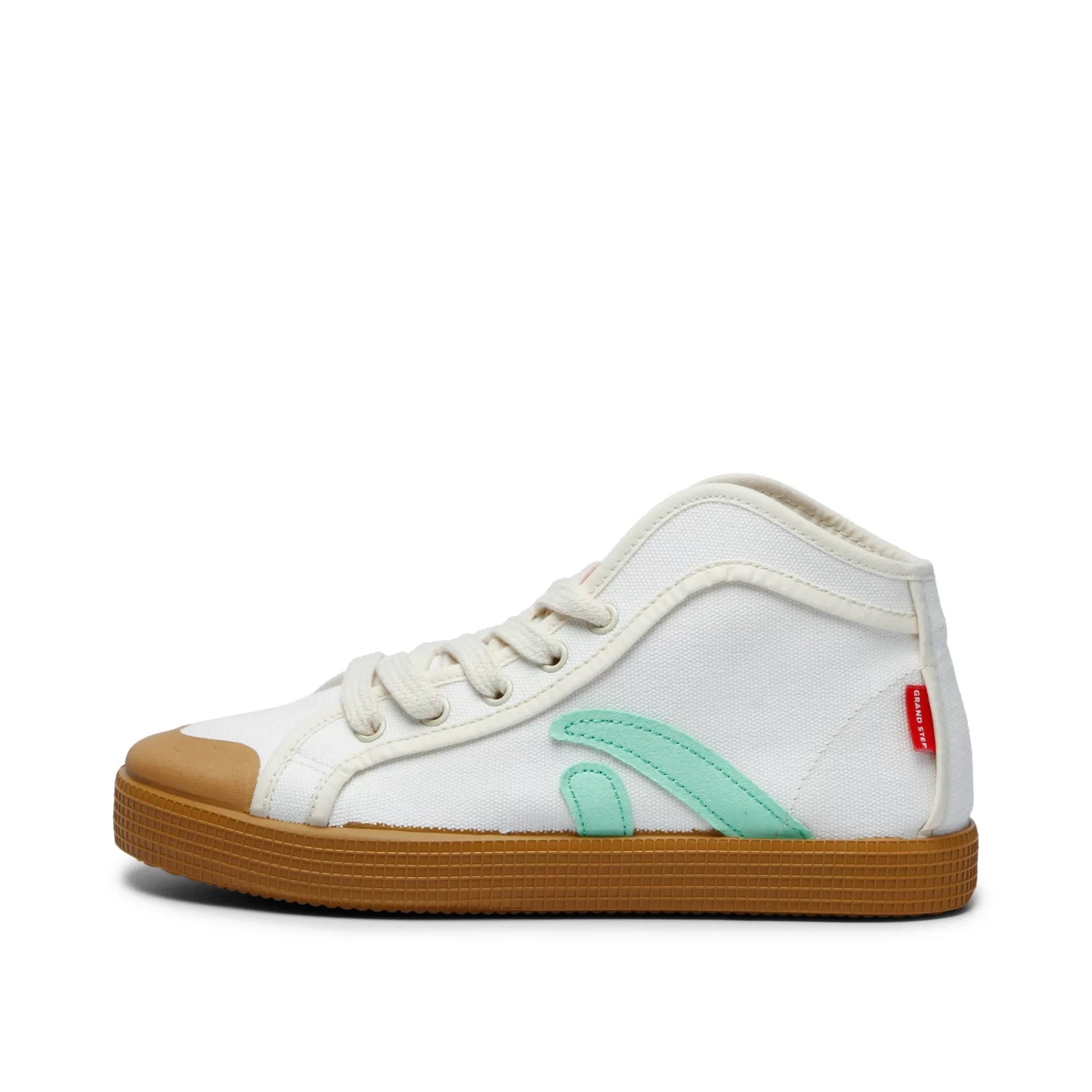 Herren Grand Step Taylor Organic Sneaker Offwhite Neon-Green