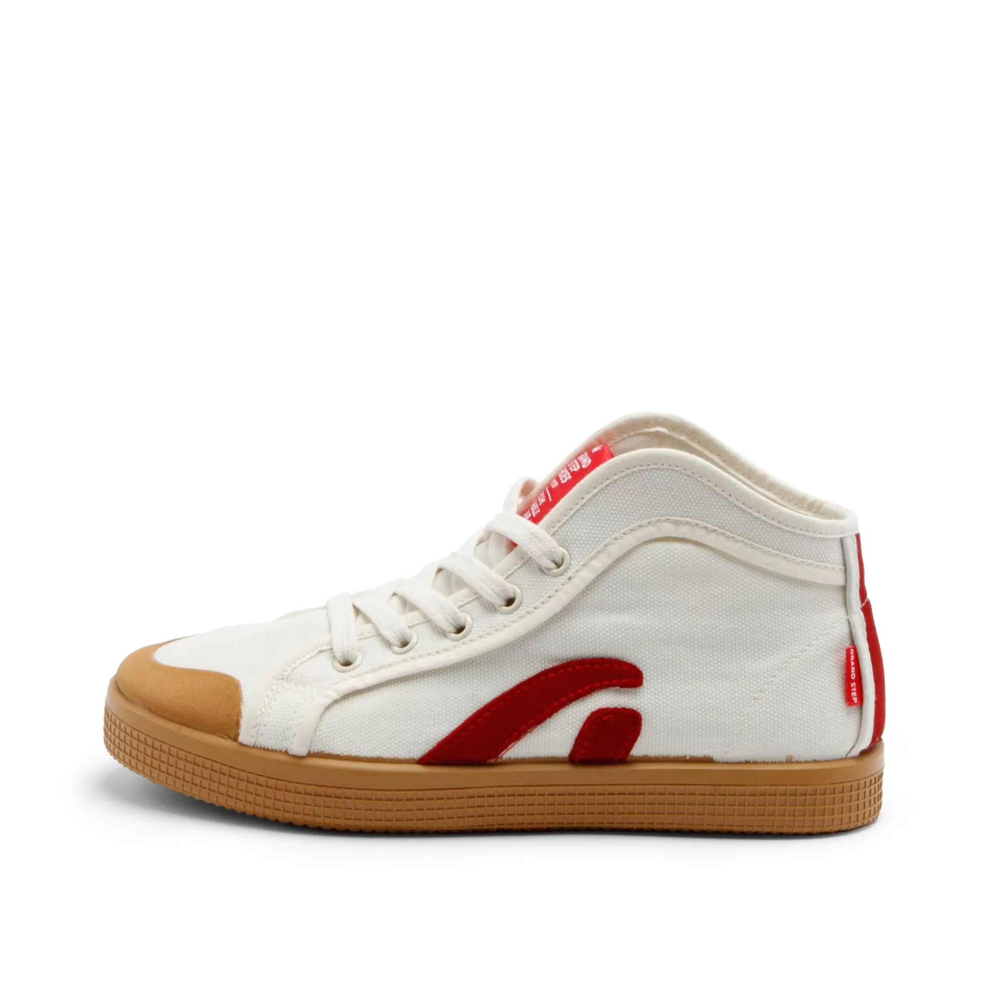 Herren Grand Step Taylor Organic Sneaker Offwhite Red