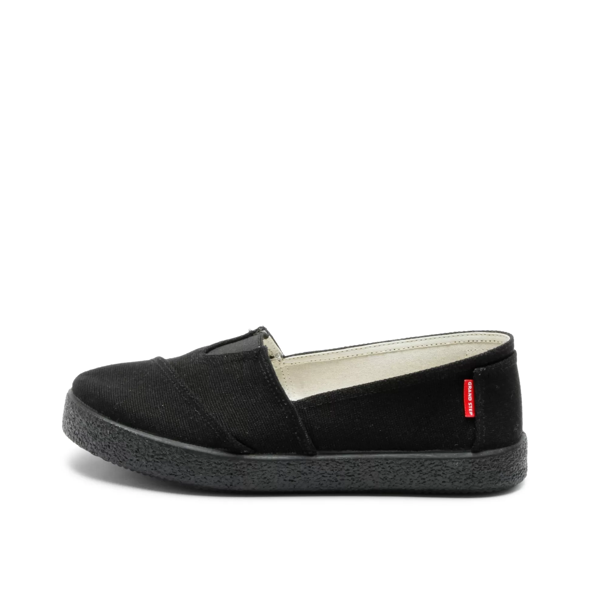 Herren Grand Step Tim Cotton Slipon Black