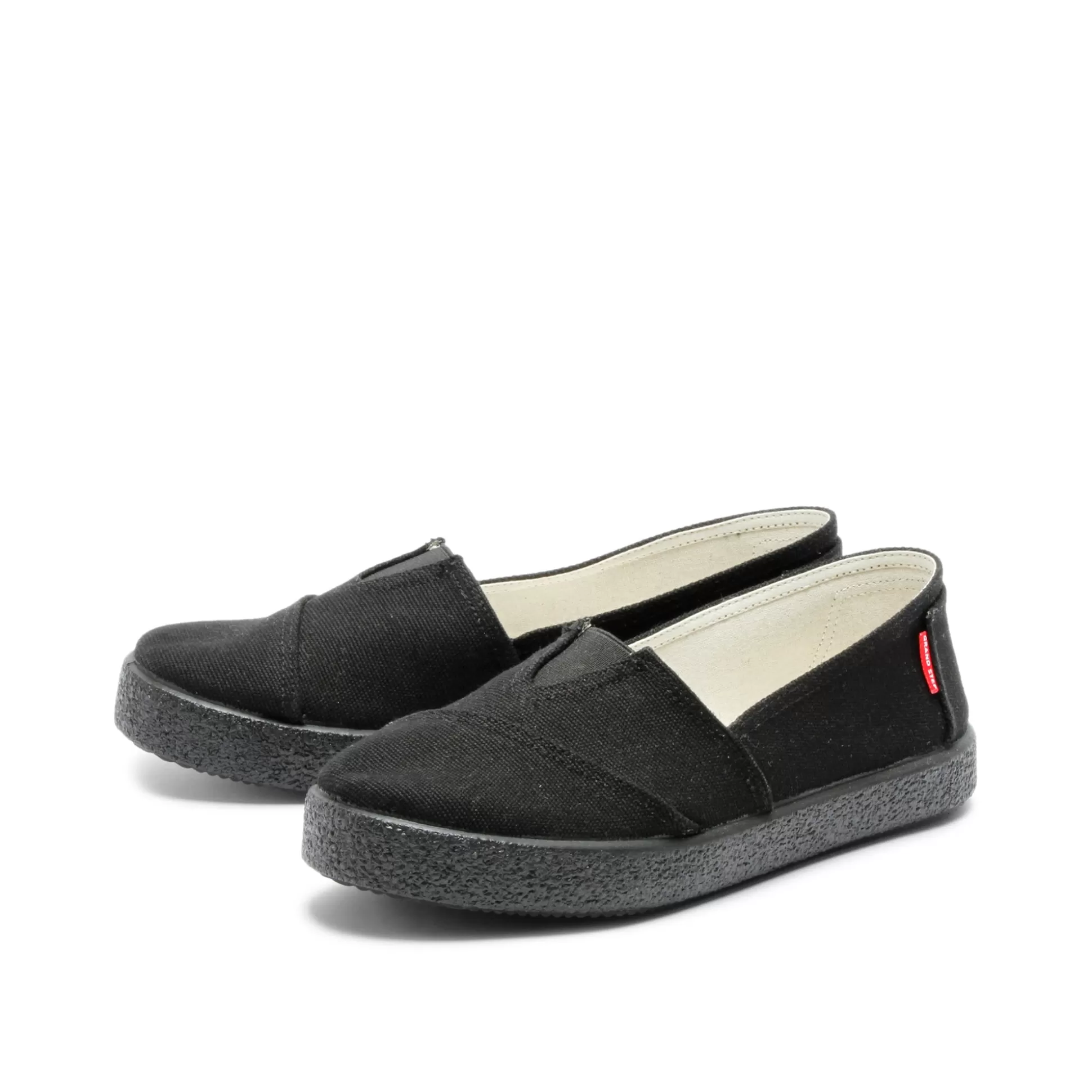 Herren Grand Step Tim Cotton Slipon Black