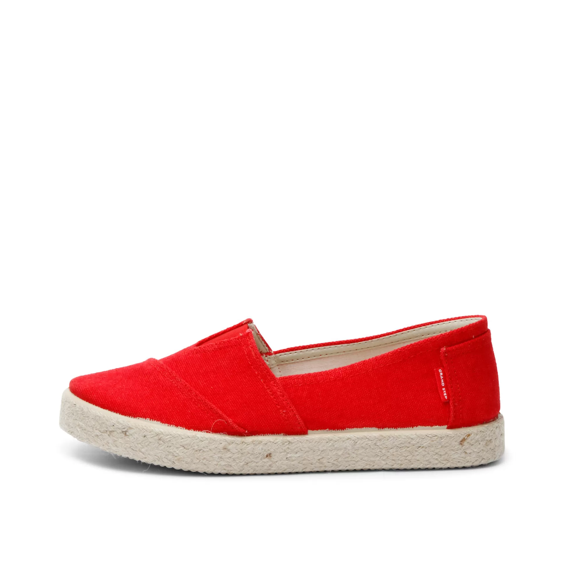 Damen Grand Step Tim Cotton Slipon Red Washed