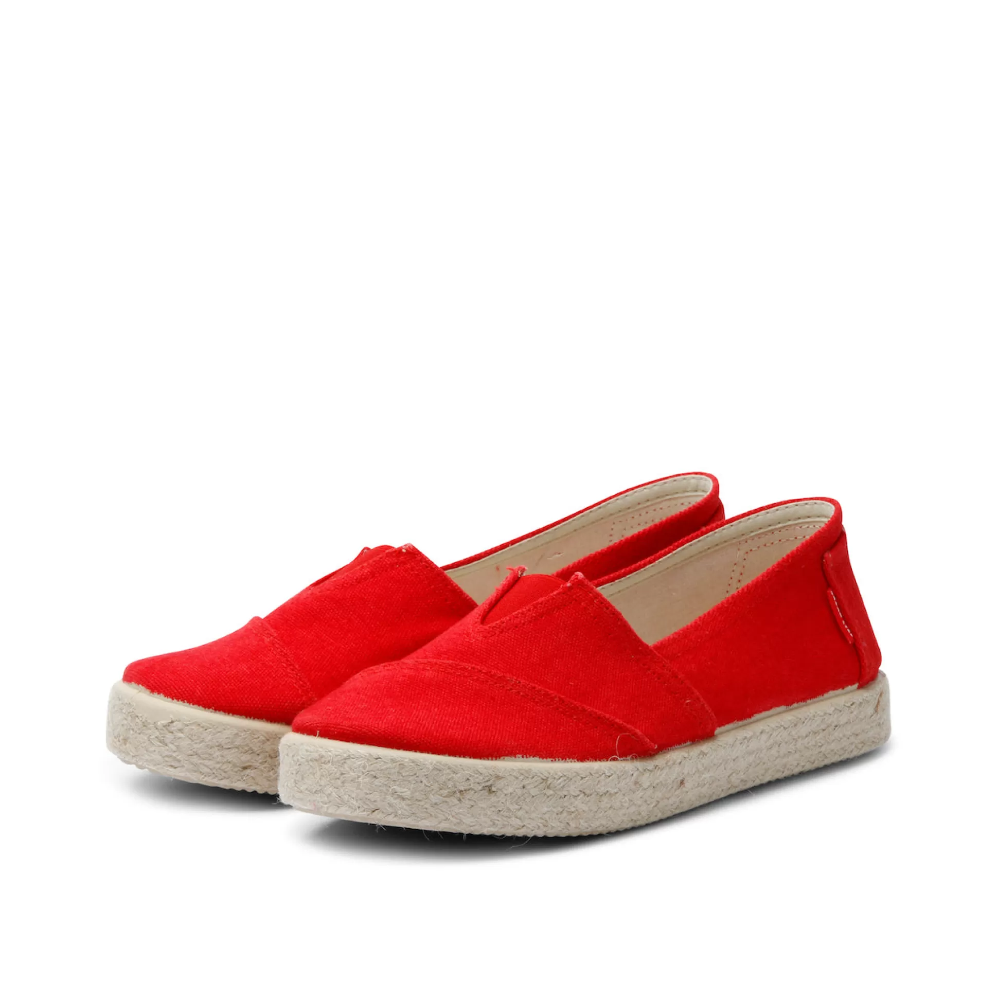 Damen Grand Step Tim Cotton Slipon Red Washed