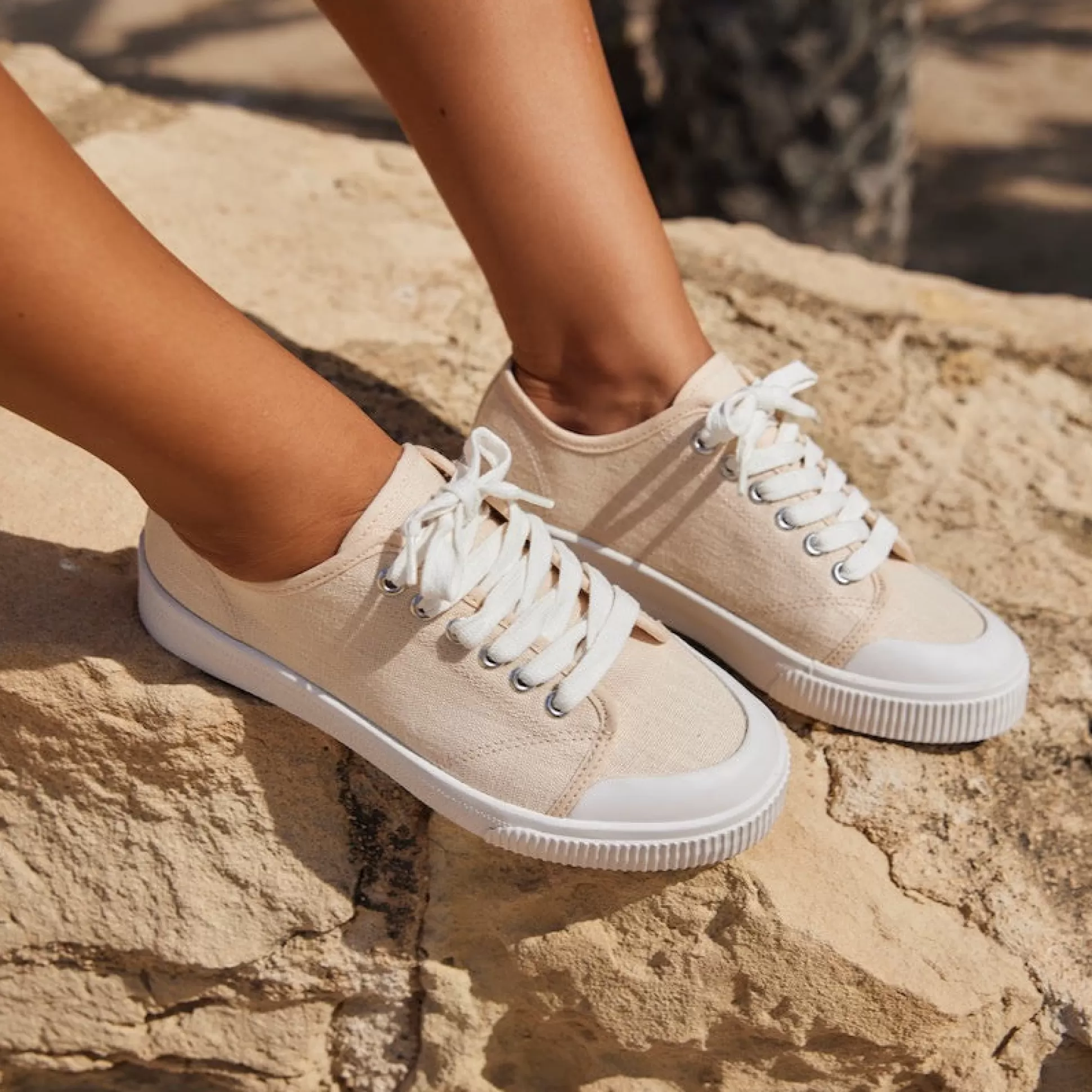 Damen Grand Step Trudy Hemp Sneaker Off White