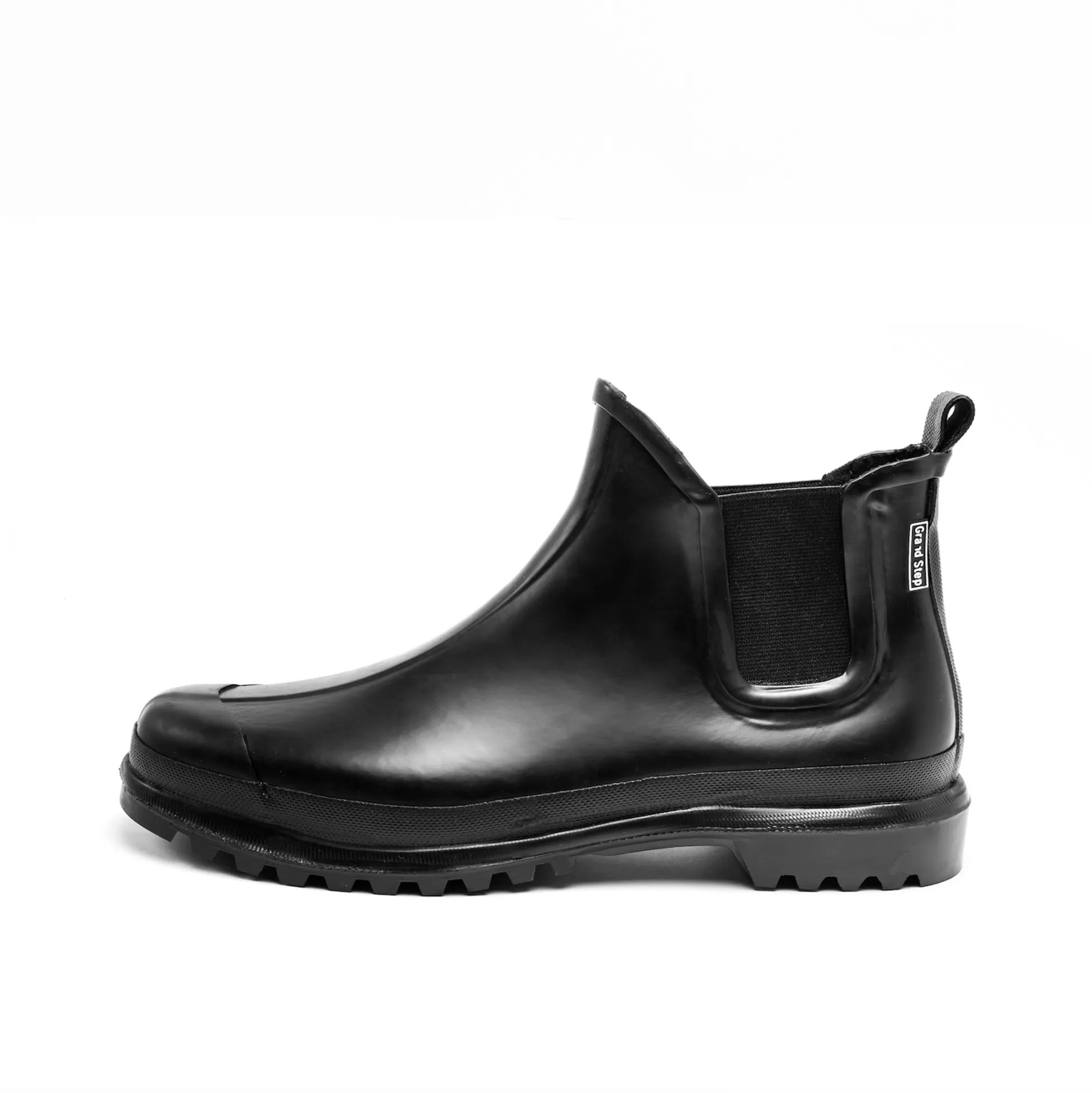 Herren Grand Step Victor Schwarz Rubber Boot