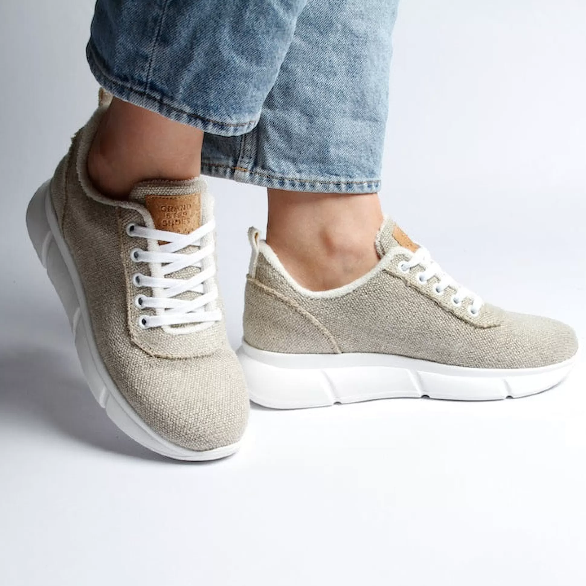 Damen Grand Step Vitesse Hemp Sneaker Nature